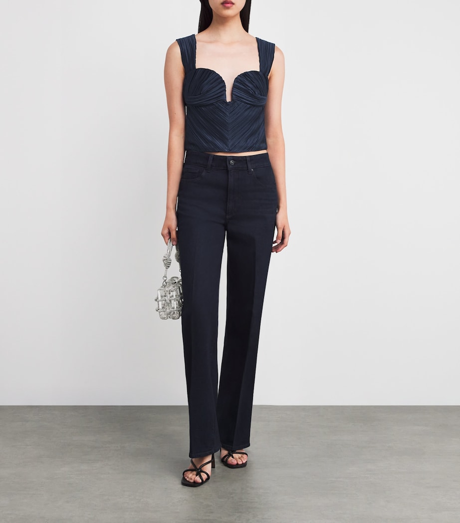 Plissé Kaitlin Crop Top DEEP LAKE Image 2