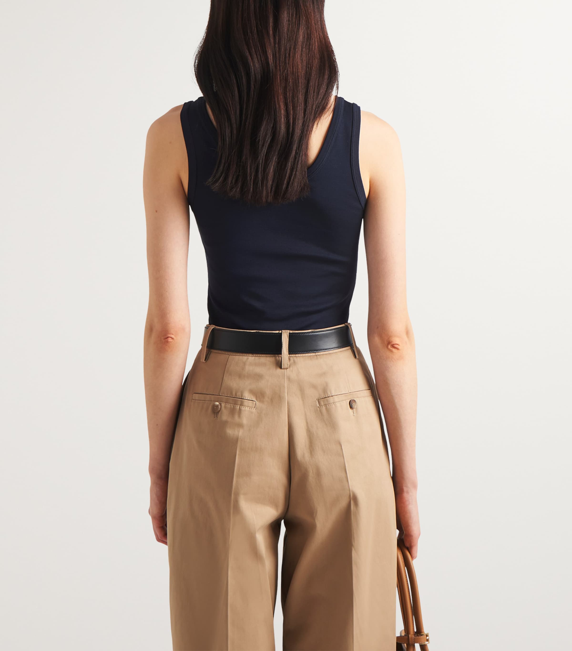 Ribbed Triangle Tank Top F0008 Image 4