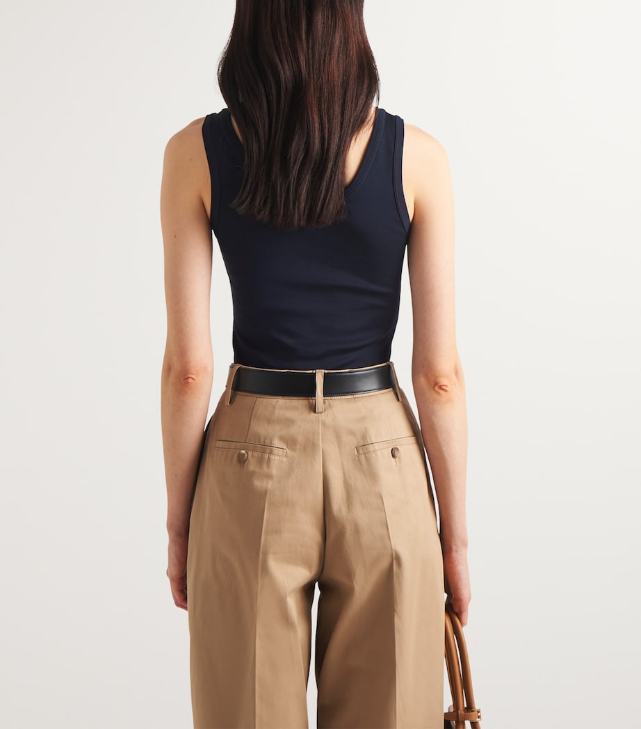 Ribbed Triangle Tank Top F0008 Image 4