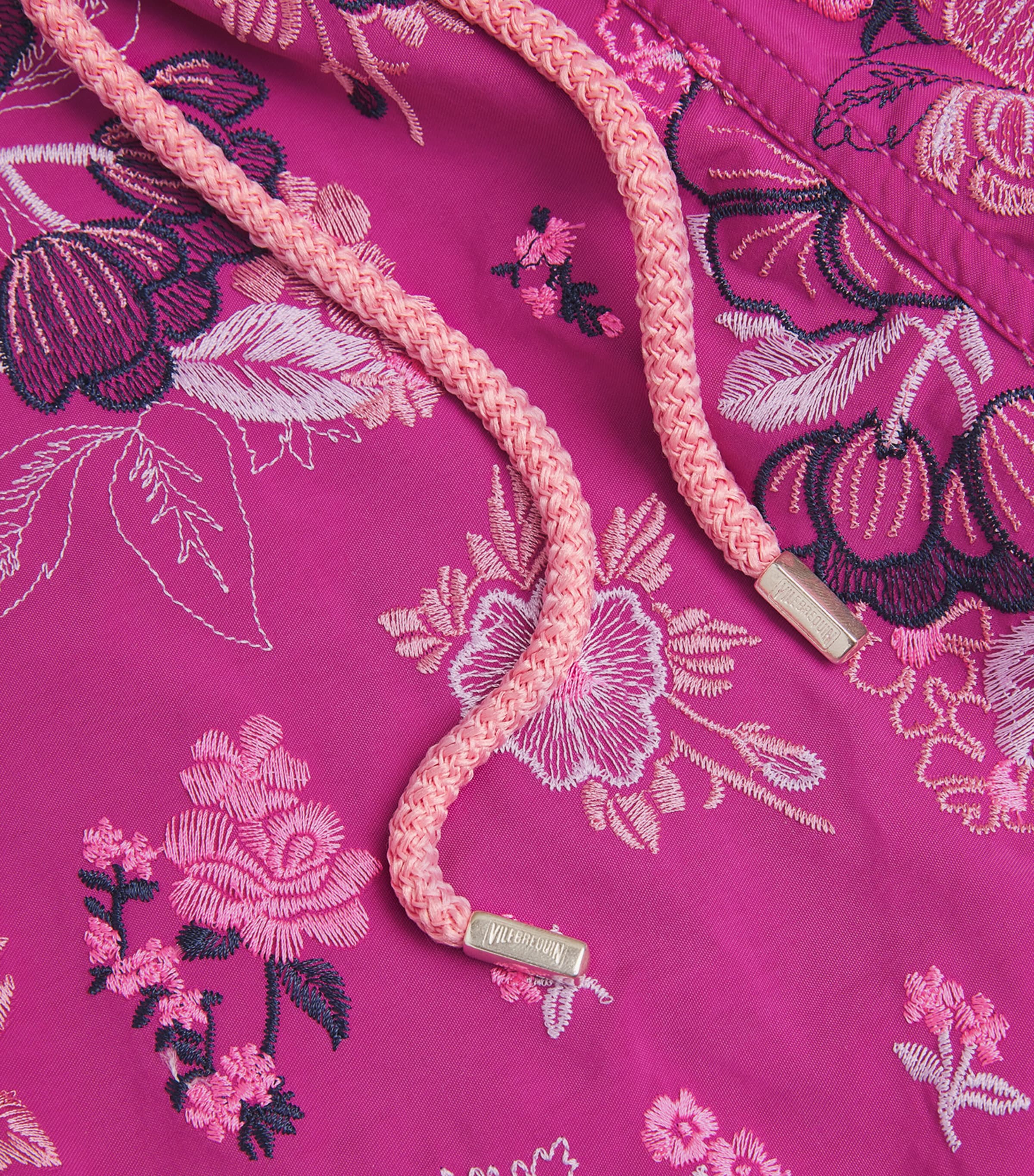 Embroidered Mistral Swim Shorts 215 POURPRE Image 4