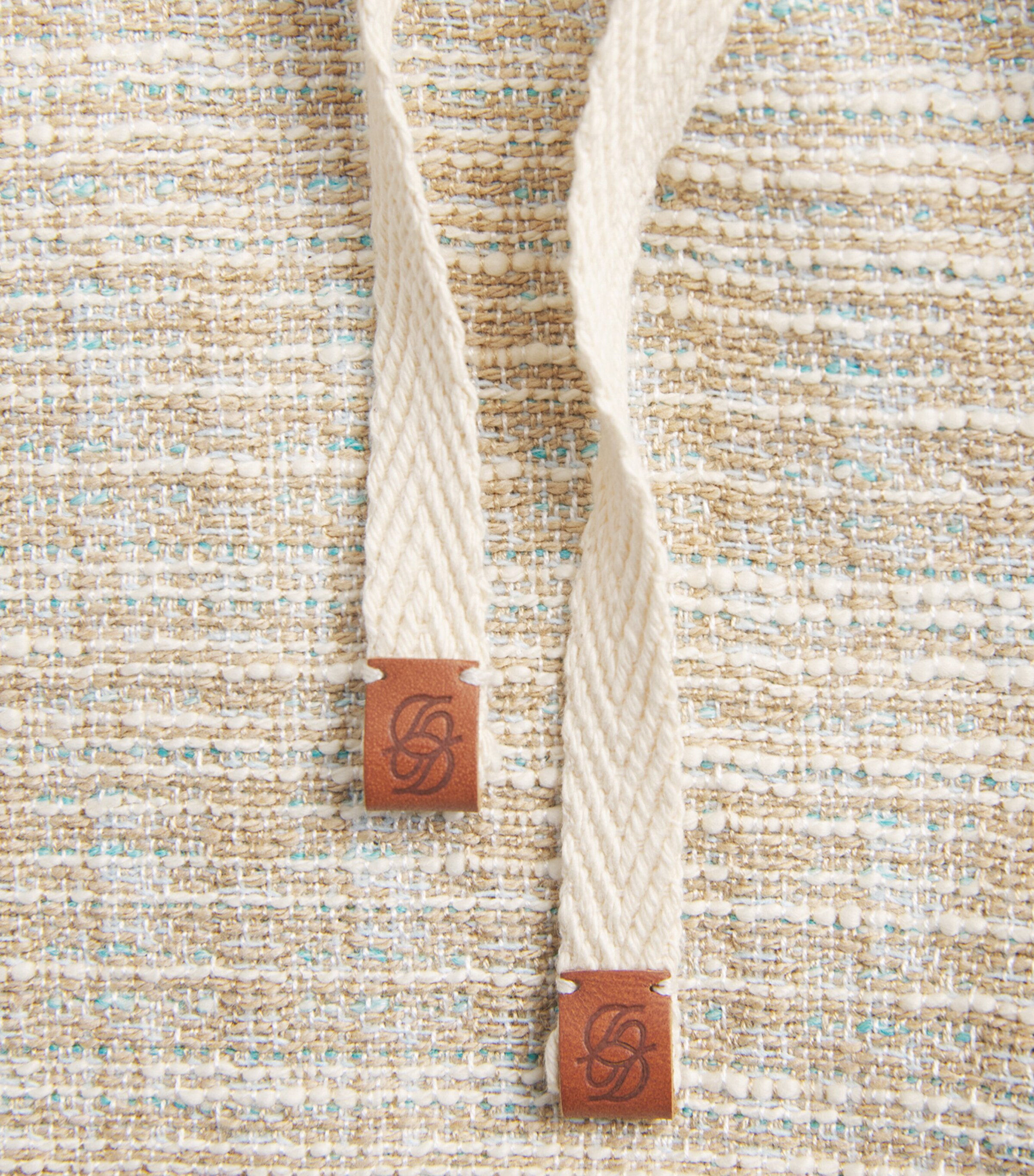 Drôle De Monsieur Mens Tweed Stripe Shorts Dark Sand Image 6