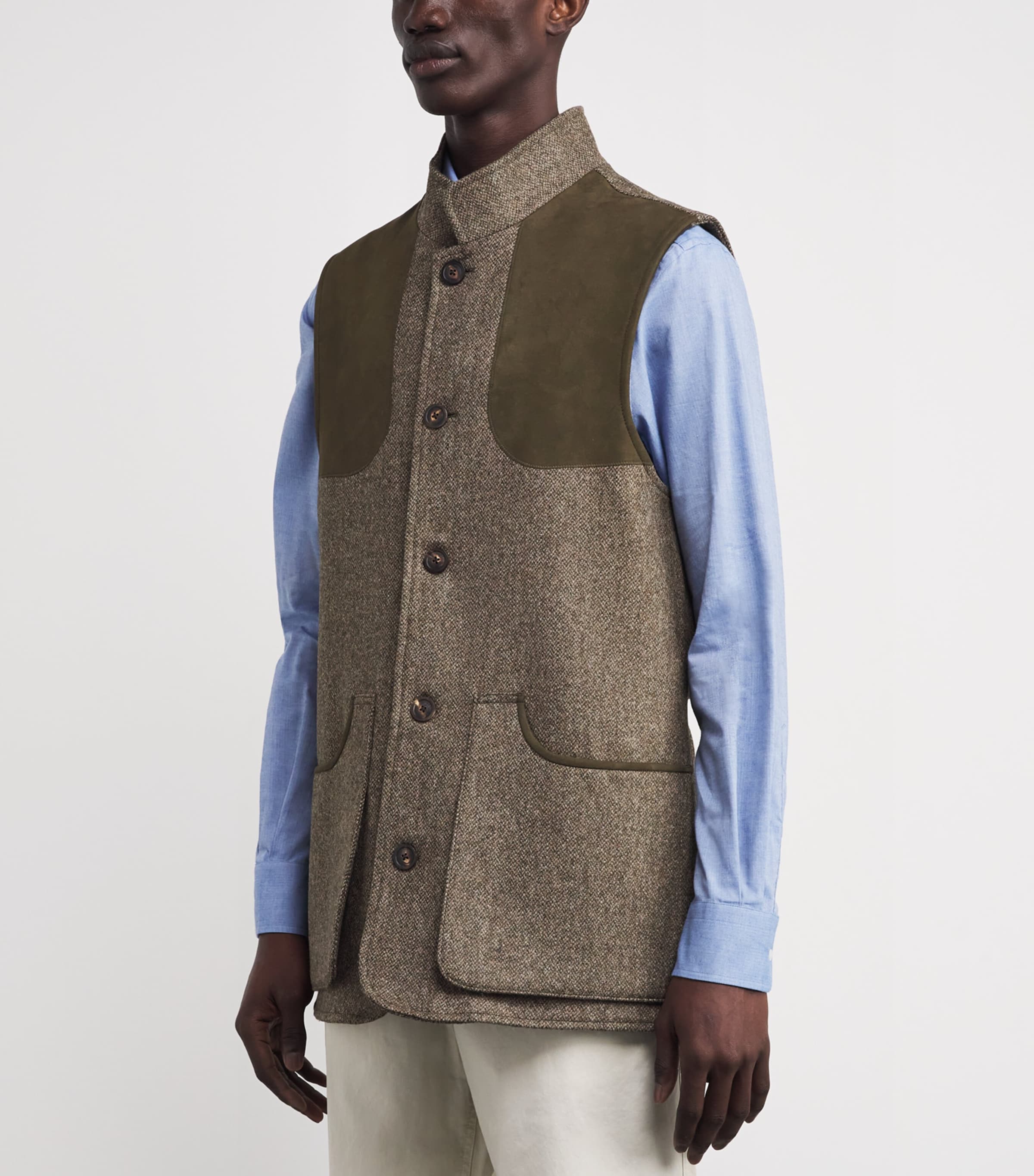 Tweed Lightweight Gilet ACORN Image 3