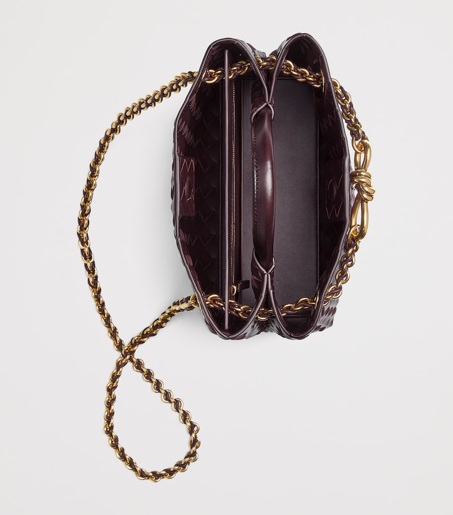 Small Intrecciato Leather Andiamo Top-Handle Bag 2264 Image 3