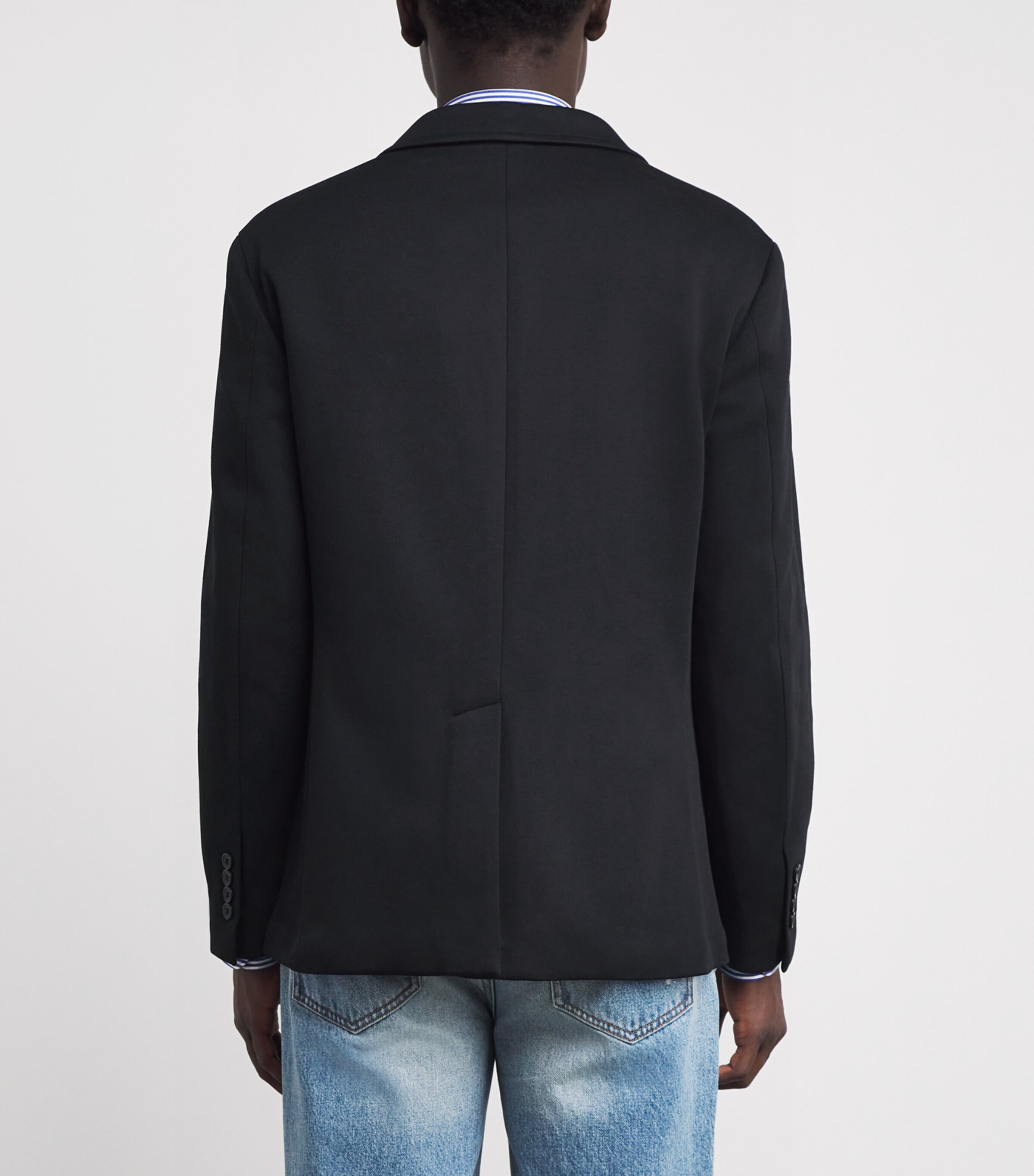 Polo Ralph Lauren Mens Double-Knit Blazer Black Image 4
