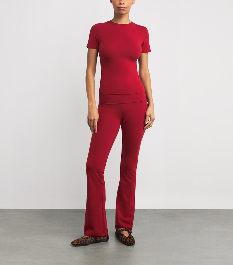 Cotton Jersey T-Shirt BRICK Image 2