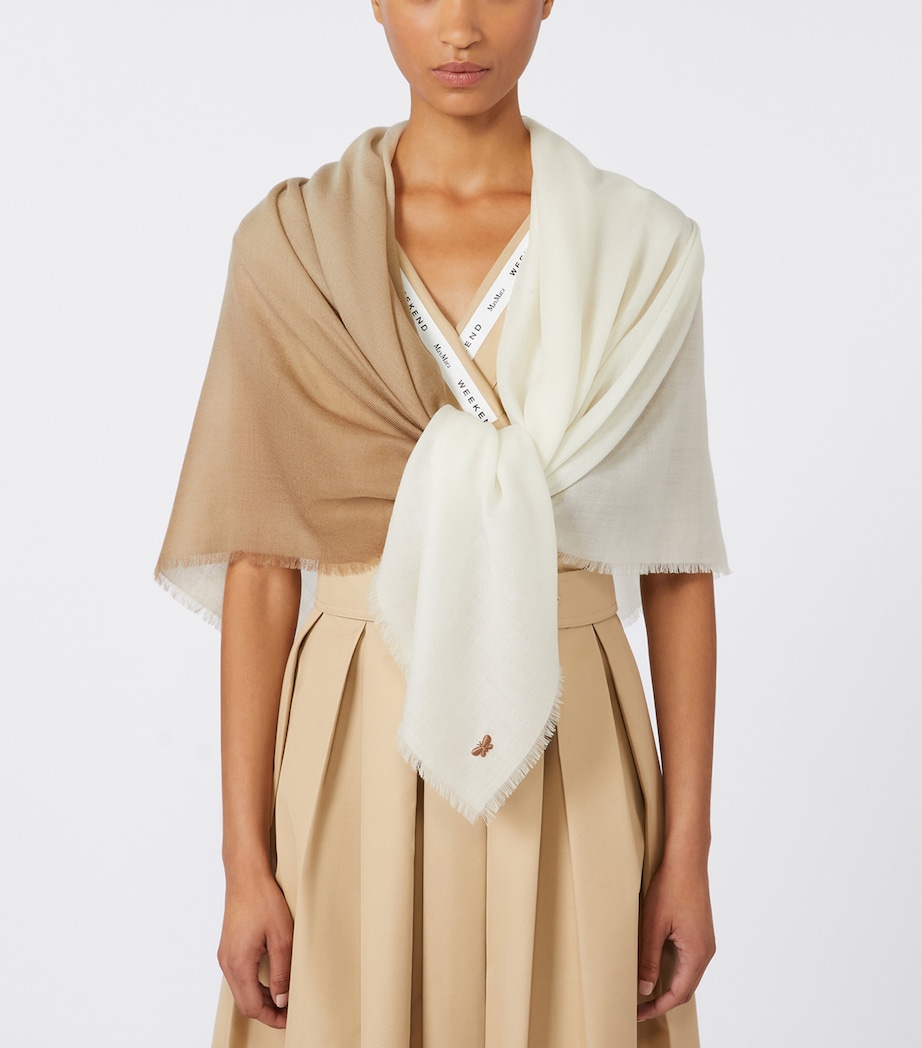 Wool Gradient Scarf CAMEL Image 2