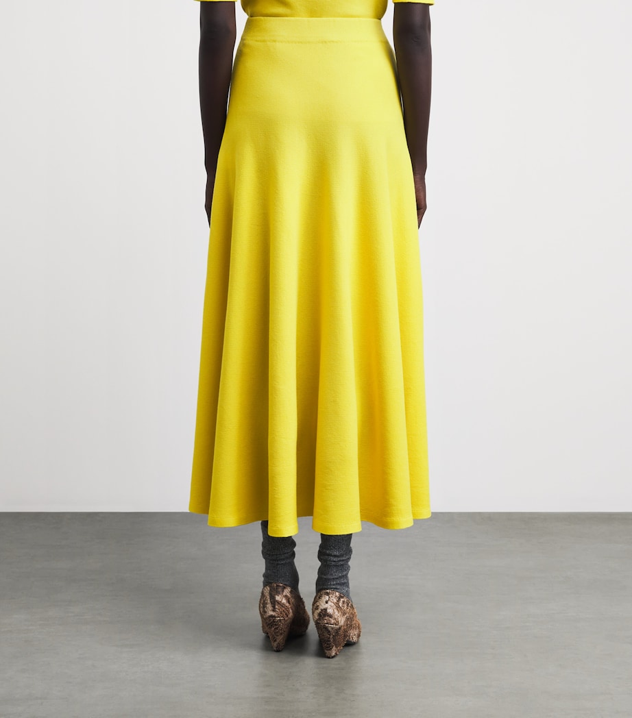 Gabriela Hearst Womens Wool Cairan Maxi Skirt Ctr Citrine Image 5