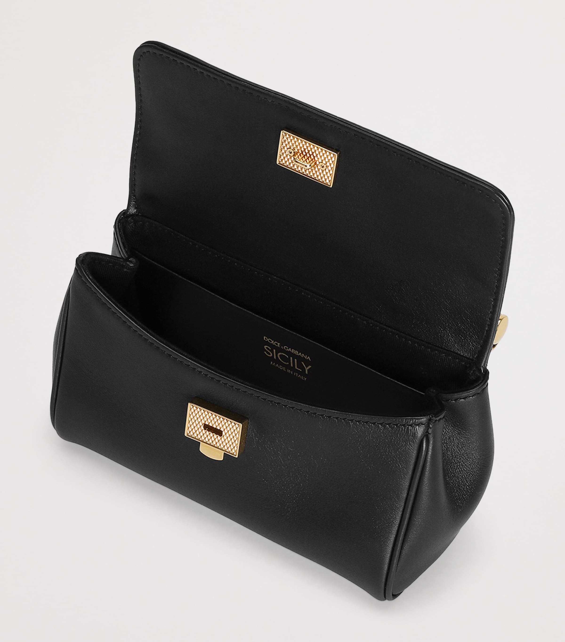 Plongé Calfskin My Sicily Cross-Body Bag 80999-BLACK Image 7