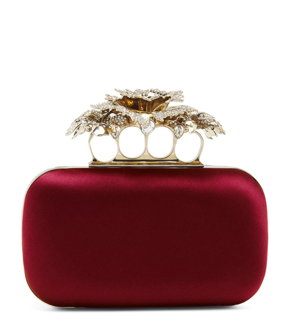 Silk Carnation Knuckle Clutch Bag 6100 Image 1