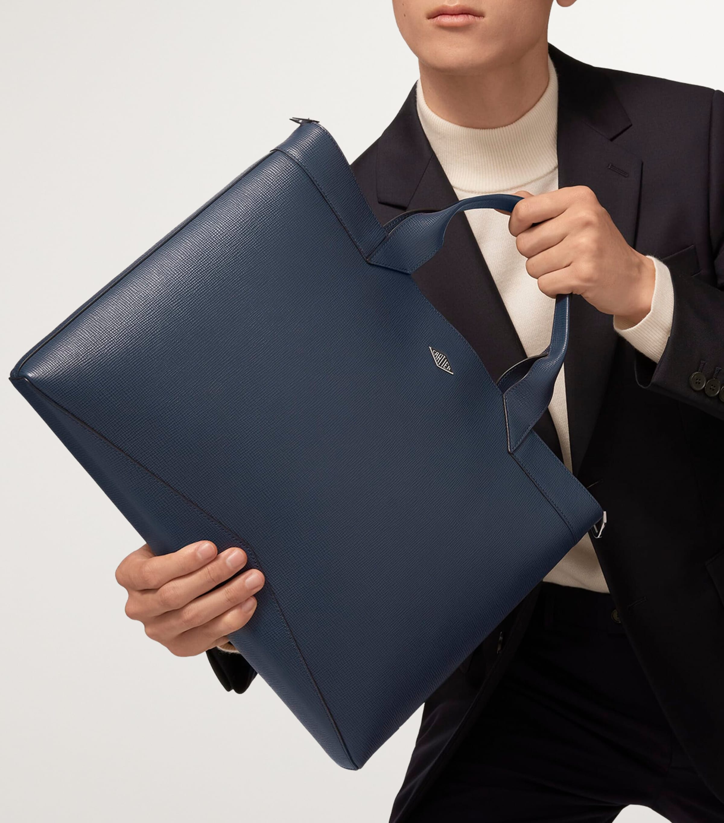 Calfskin Losange Slim Document Holder NAVY BLUE Image 5