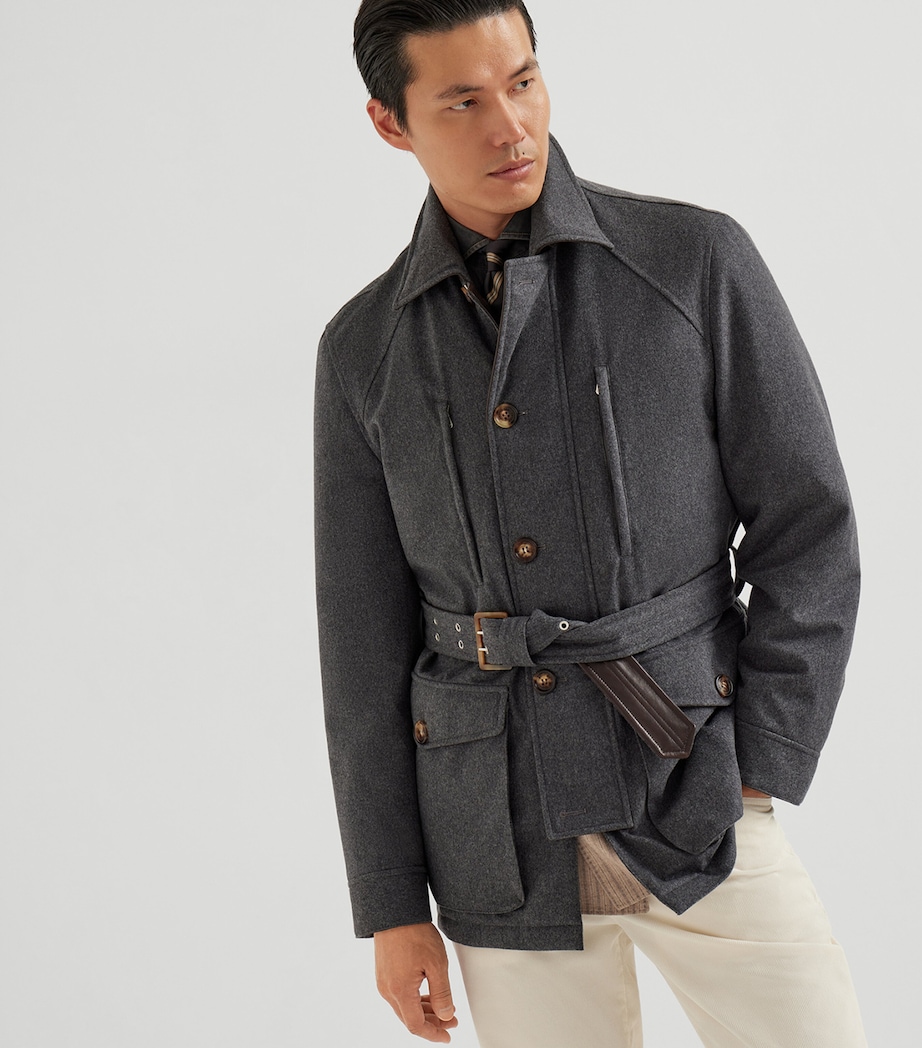 Wool Belted Jacket COK65 Image 3