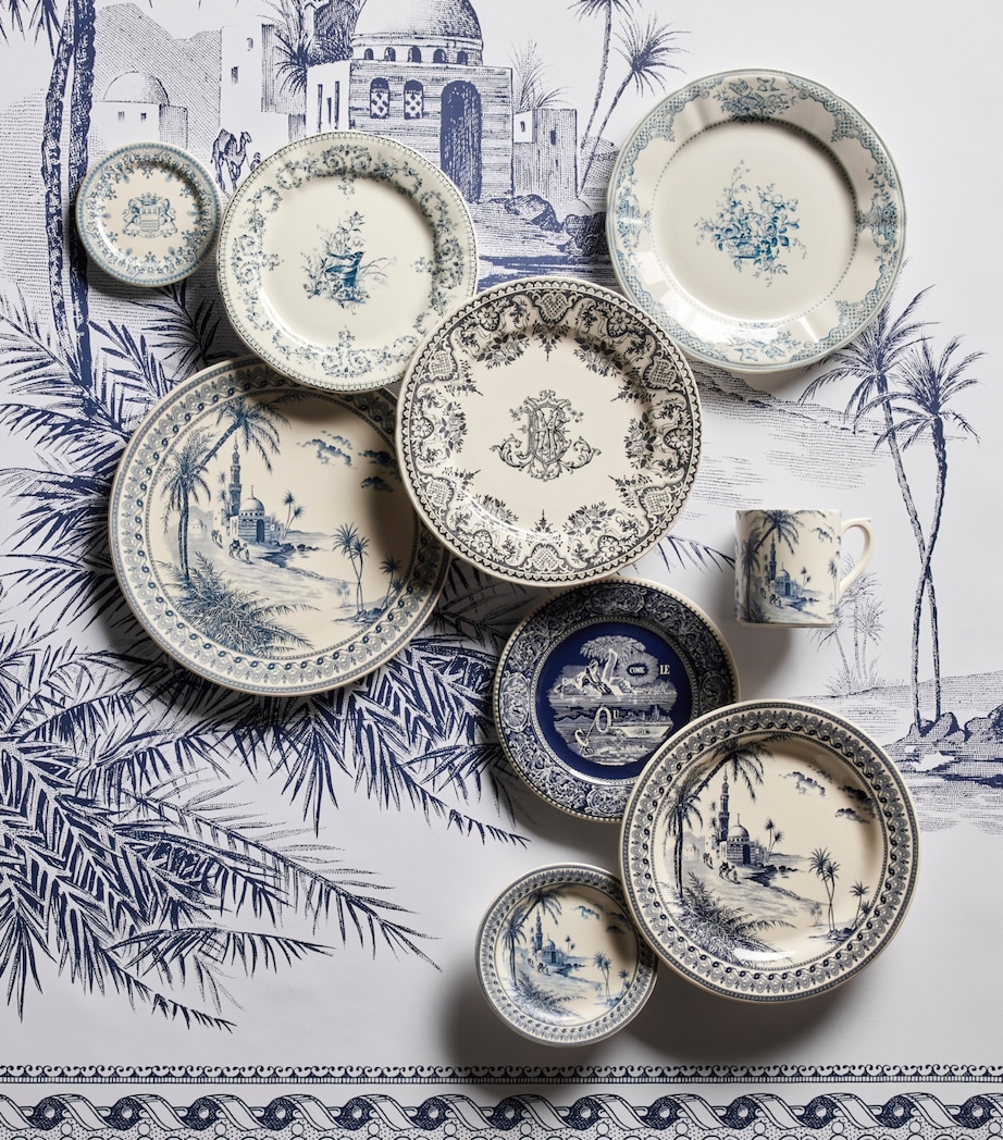 Set of 6 Ceramic Dépareillé Dinner Plates (27cm) BLUE Image 8