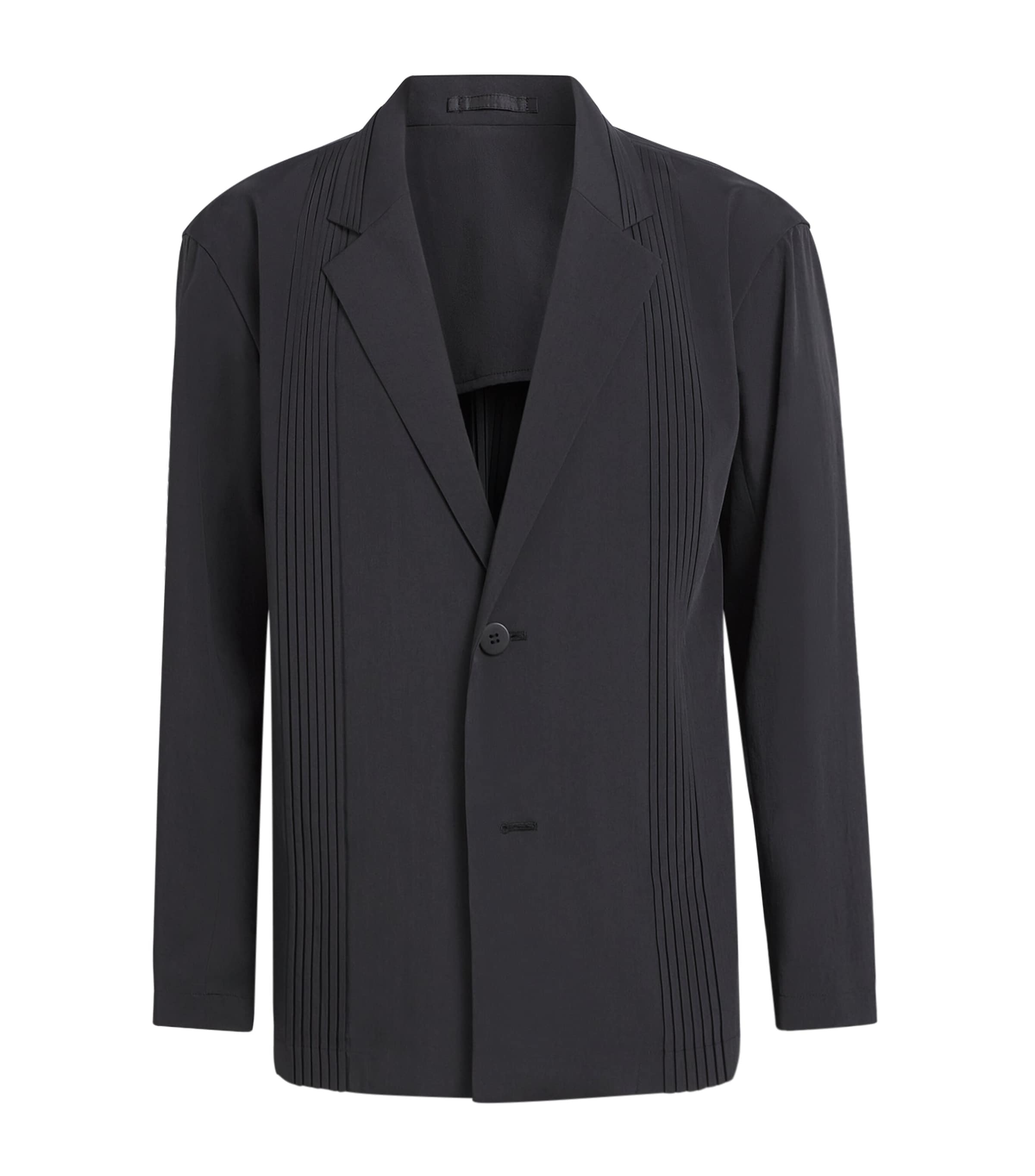 Im Men Air Pleats Blazer In Black