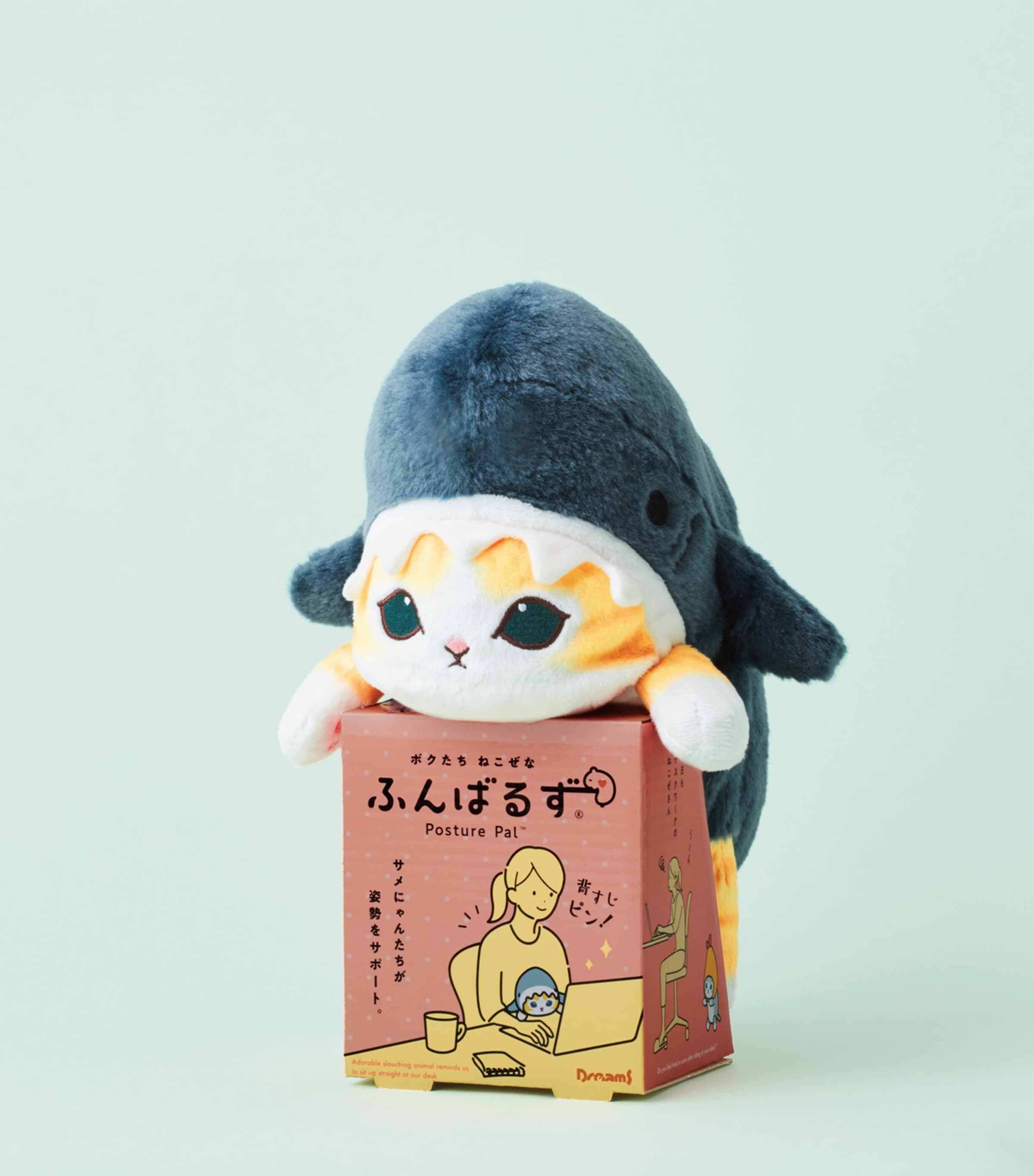 Mofusand Shark Cat Posture Pal (25cm) Image 2