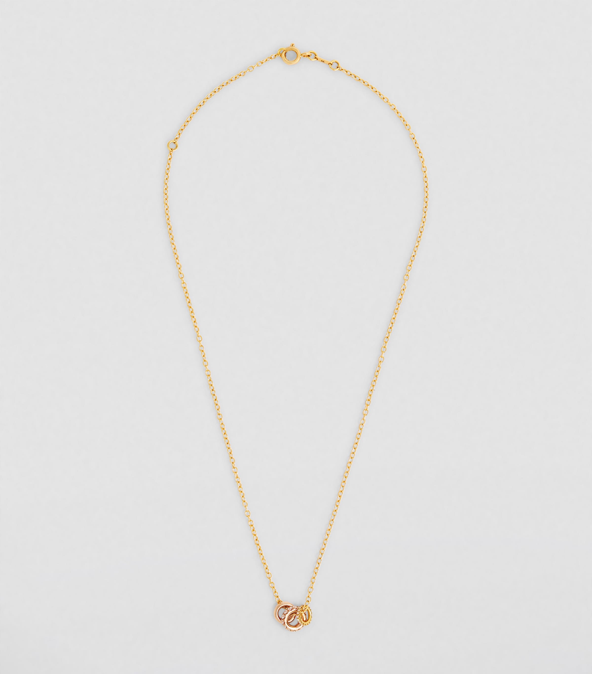Spinelli Kilcollin Yellow Gold, Rose Gold and Diamond Chain Necklace Yellow Gold Image 2