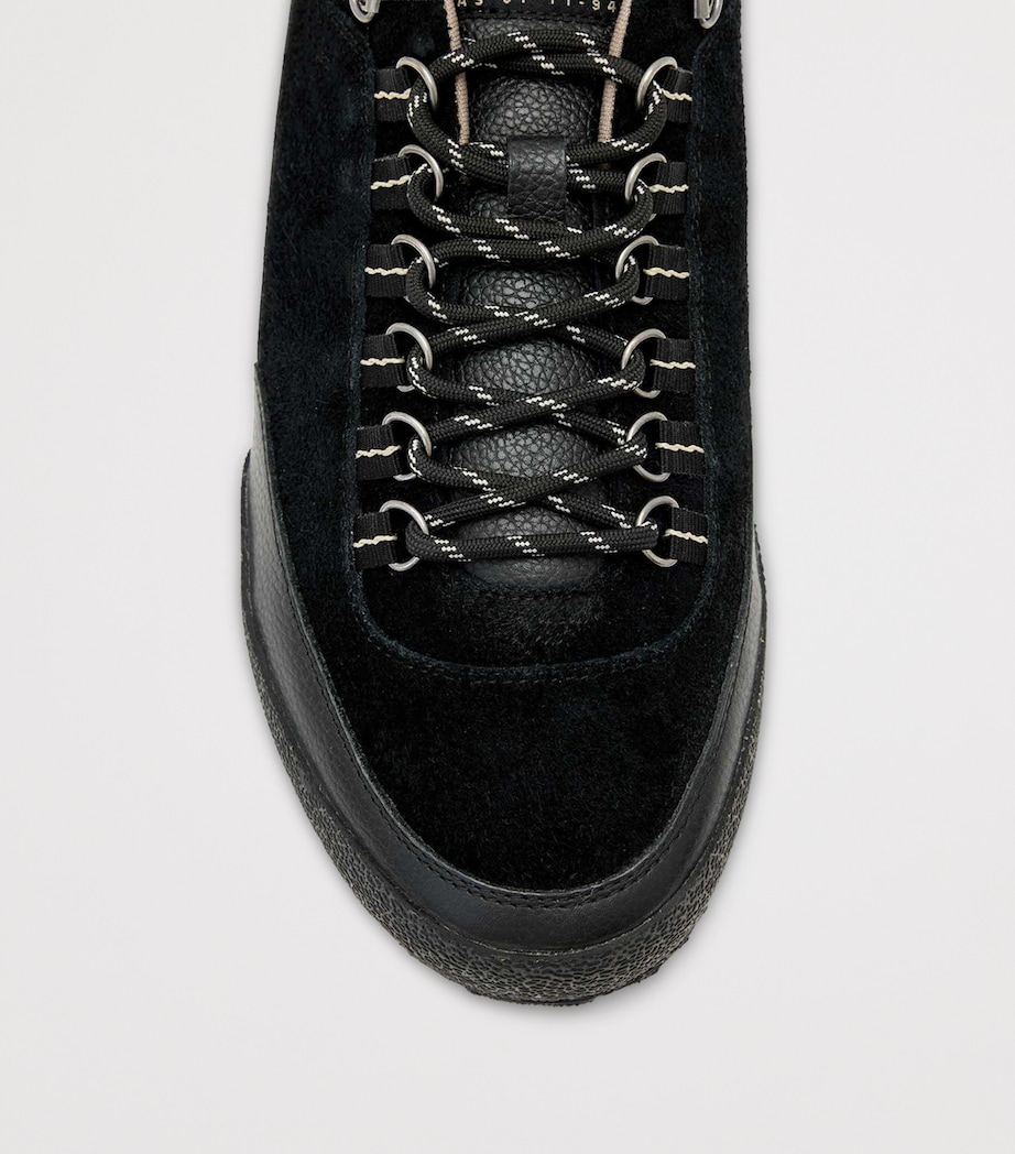 AllSaints Leather Harri Sneakers Black Image 2