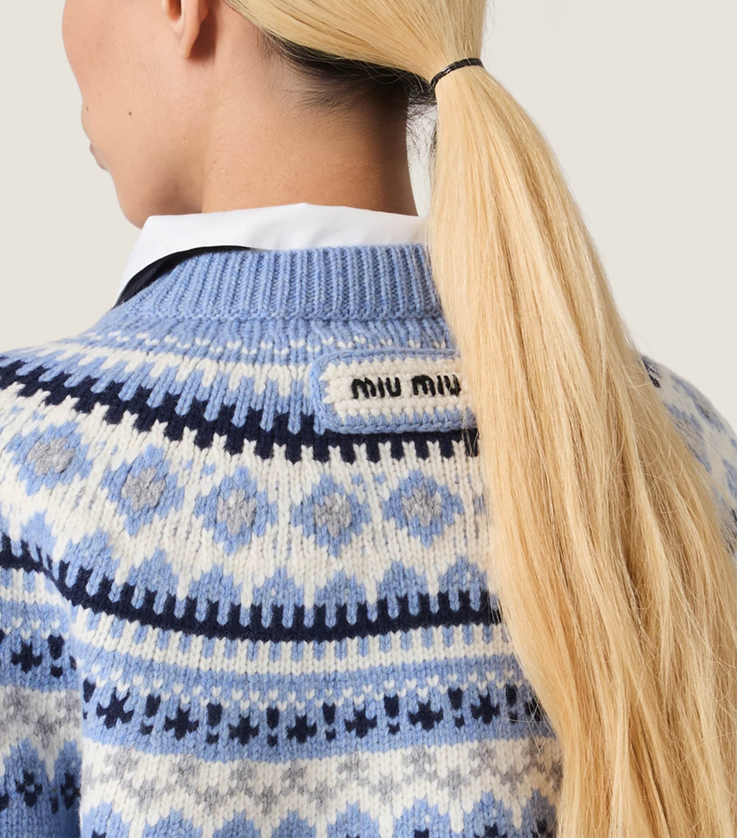 Wool Fair Isle Sweater F0013 Image 5
