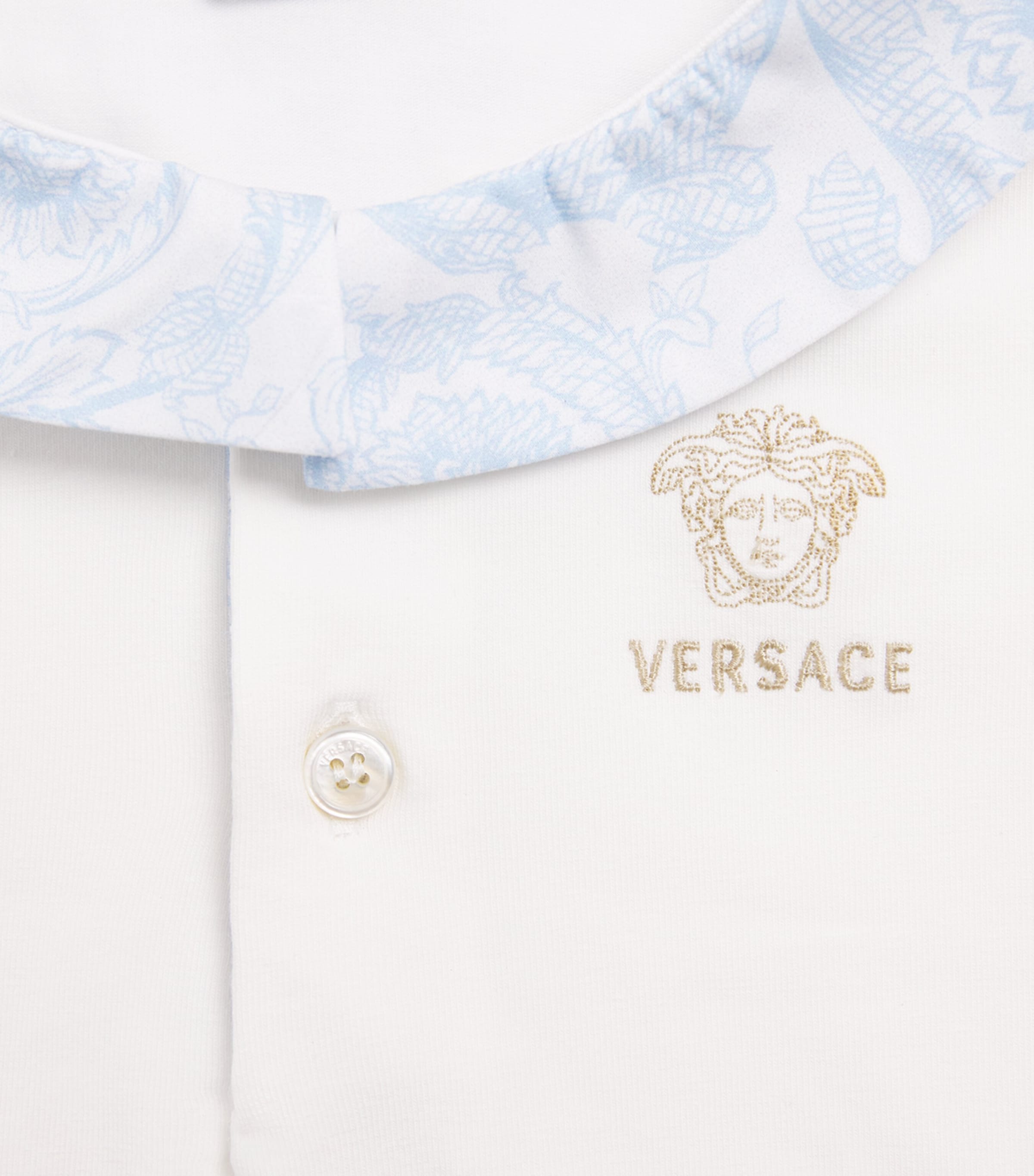 Versace Kids Printed Shirt and Shorts Set (1-18 Months) Image 4