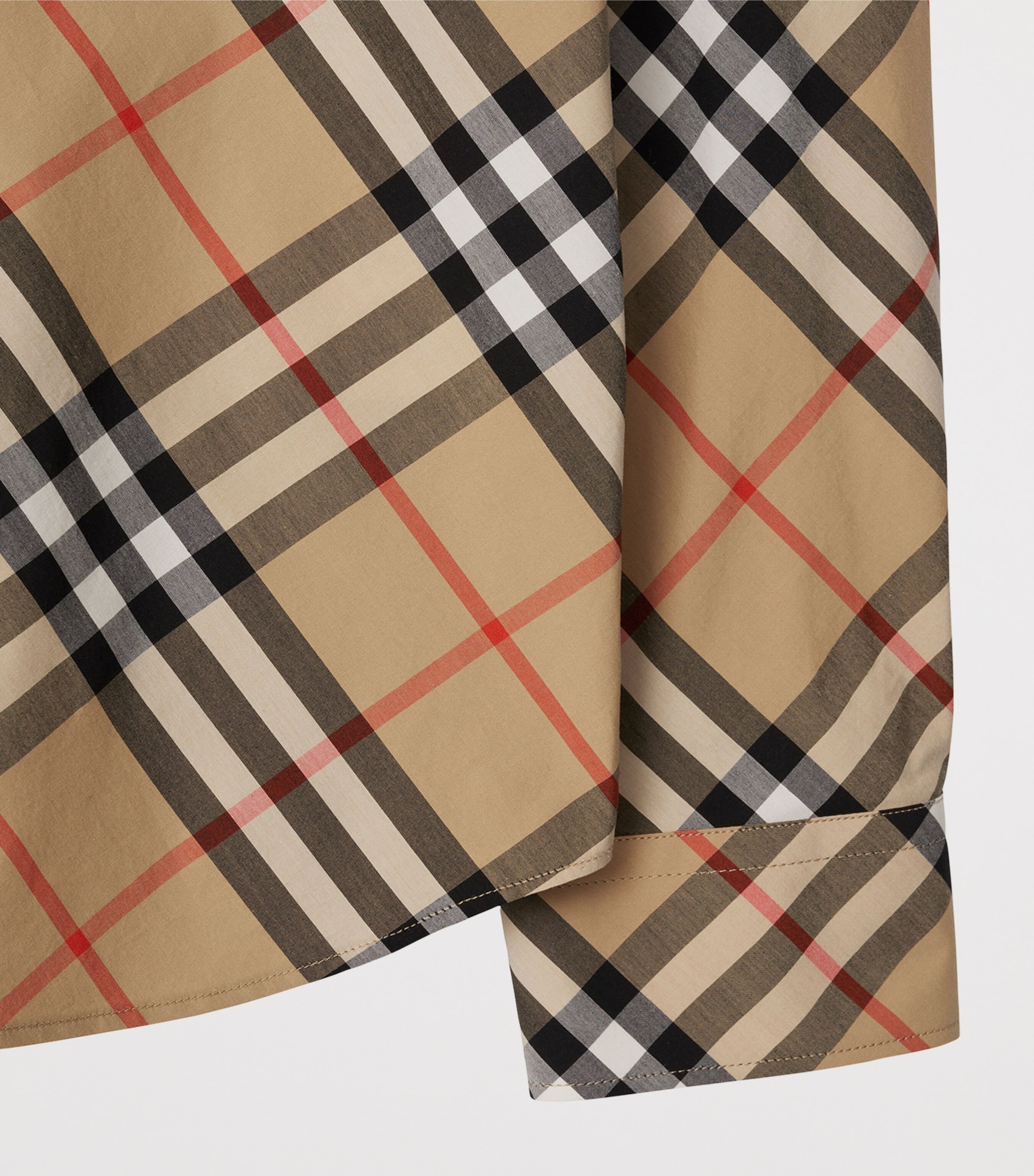 Cotton Check Shirt SAND IP CHECK Image 6