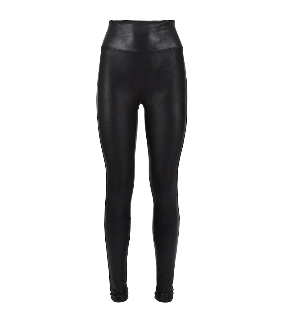 SPANXshape Faux Leather Leggings BLACK Image 1