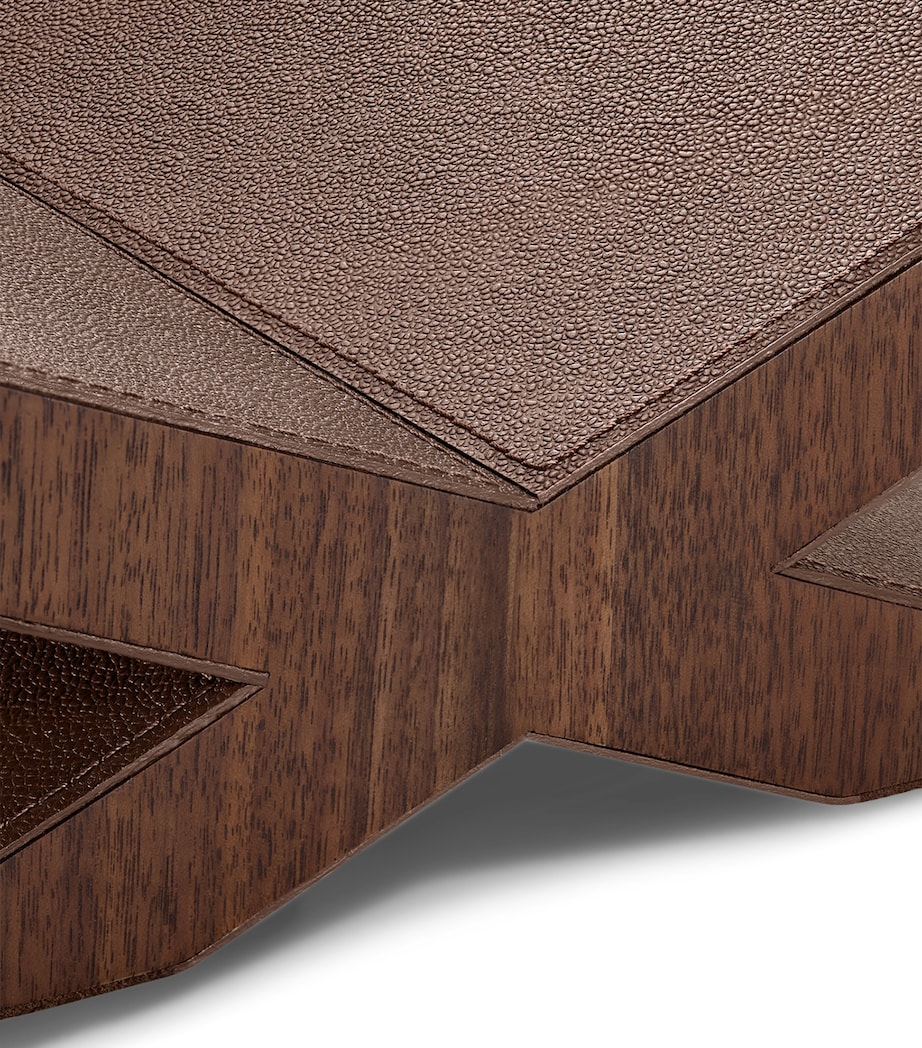 Walnut-Leather Ultimate Culture Bookstand DARK BROWN Image 5