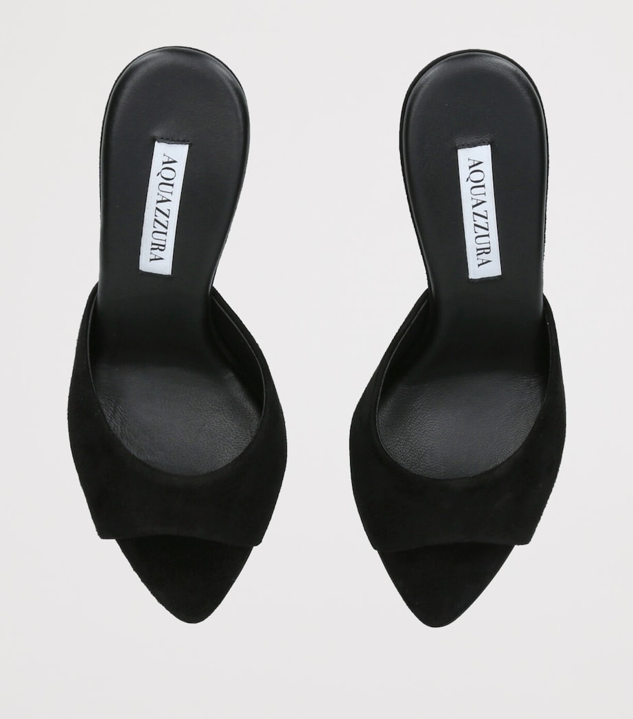 Suede Bisous Mules 85 BLACK Image 4