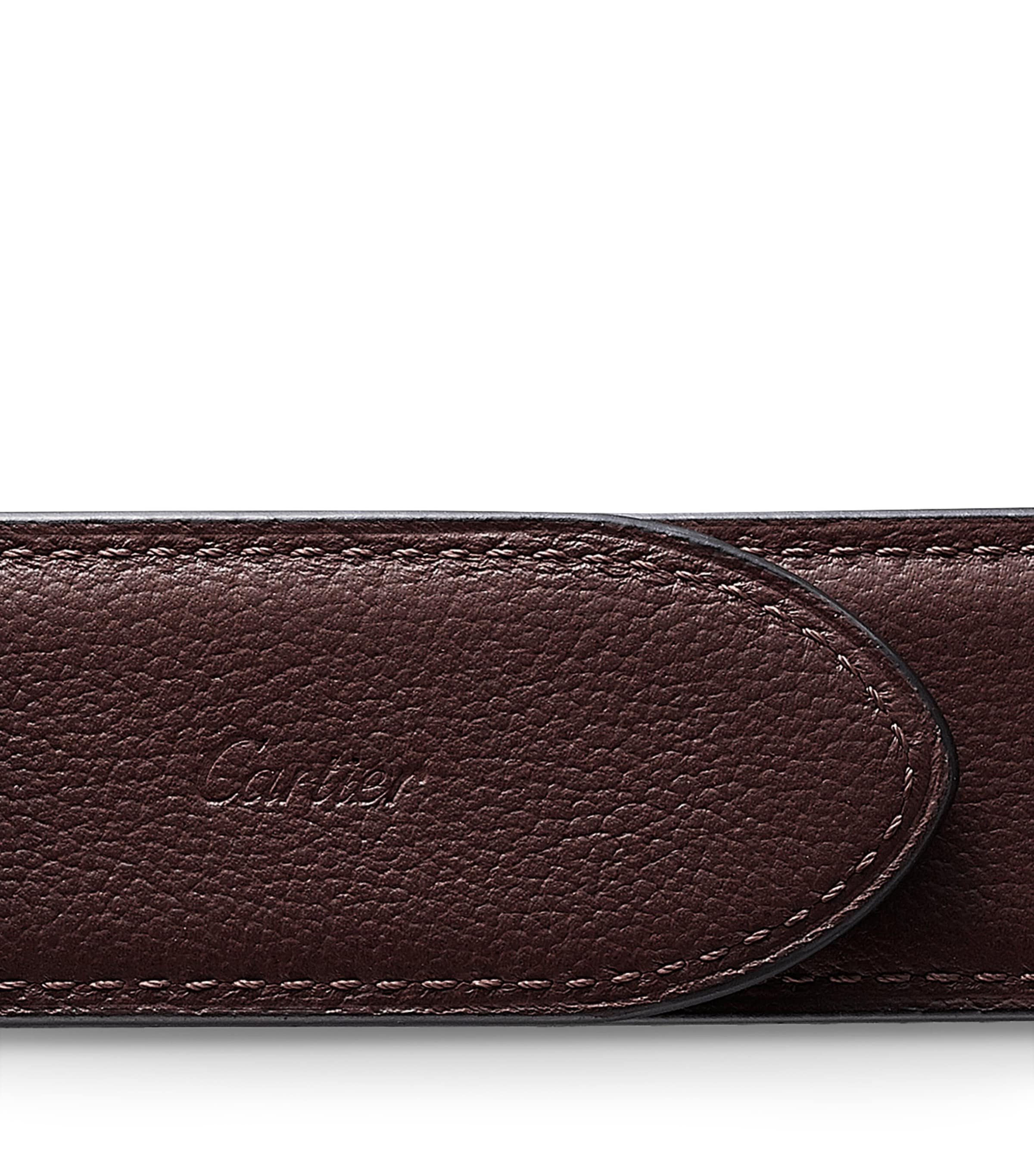 Cartier Leather Reversible Santos de Cartier Belt Black Image 7