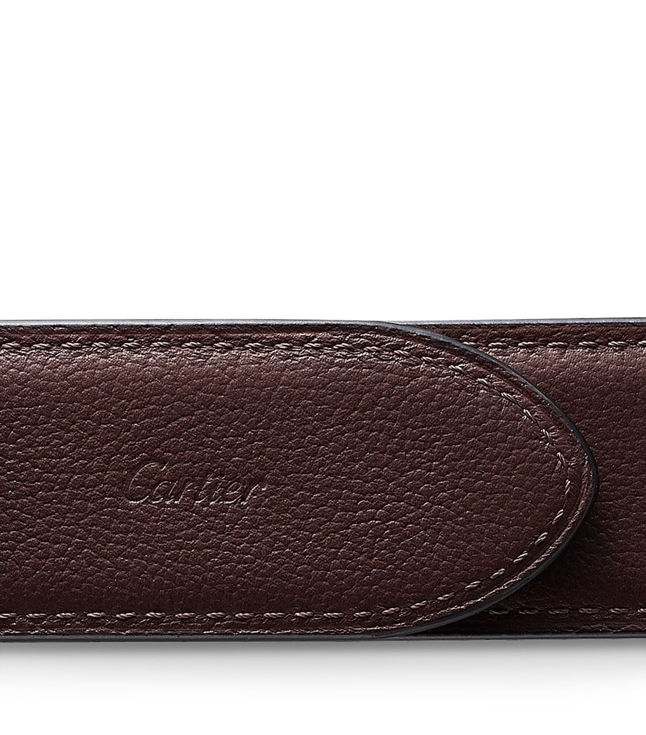 Cartier Leather Reversible Santos de Cartier Belt Black Image 7