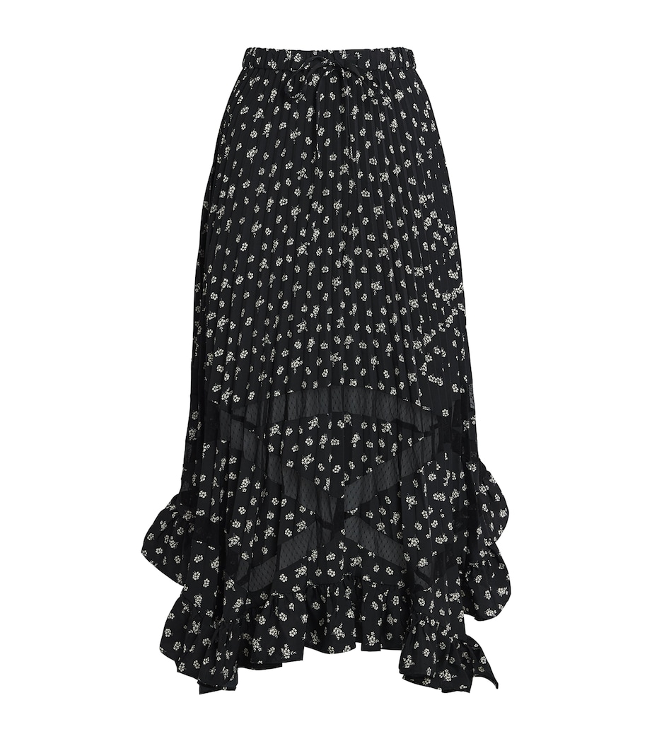 Ditsy Pleated Midi Skirt - Image 1