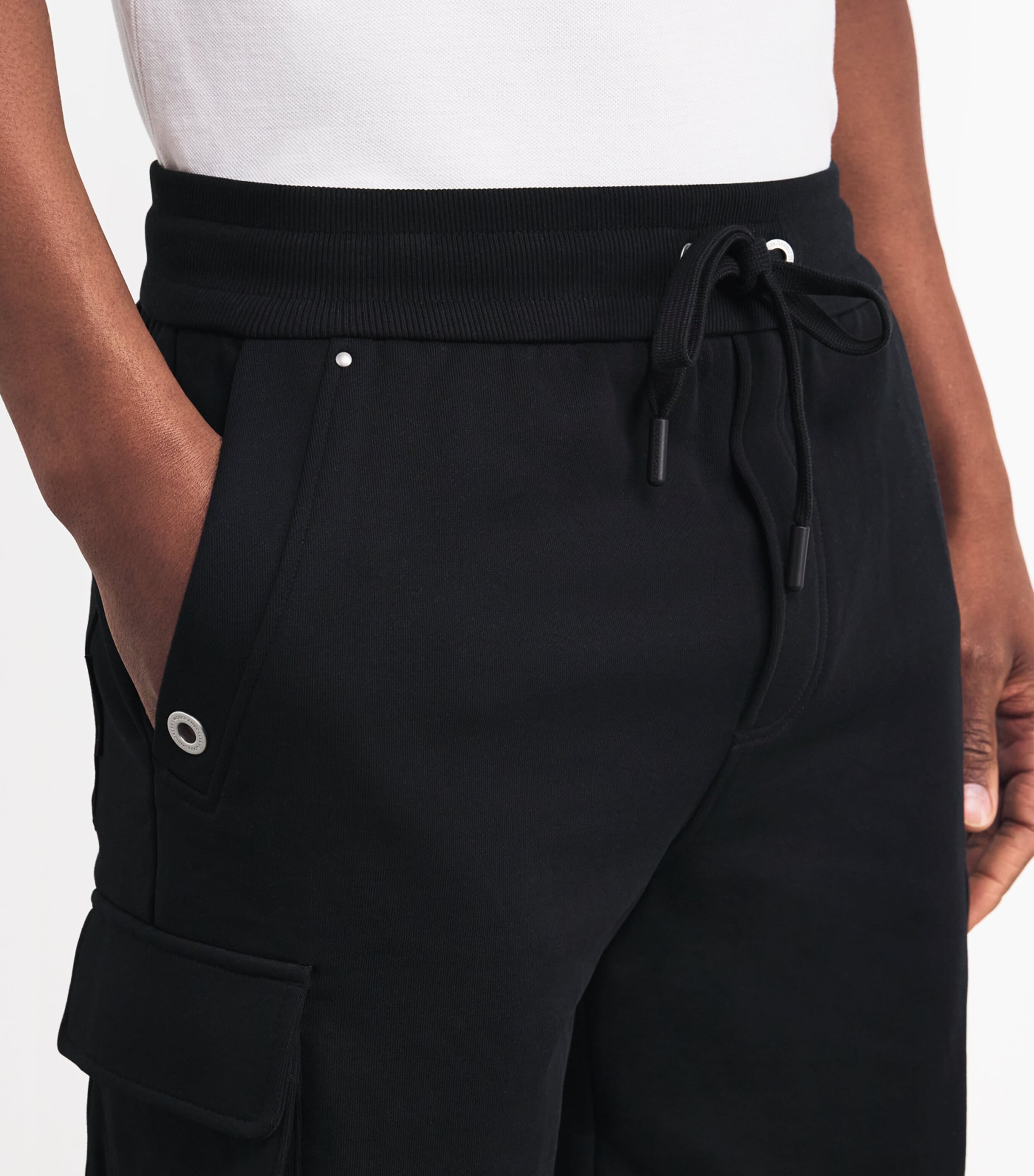 Cotton Hartsfield Cargo Shorts BLACK - 292 Image 6