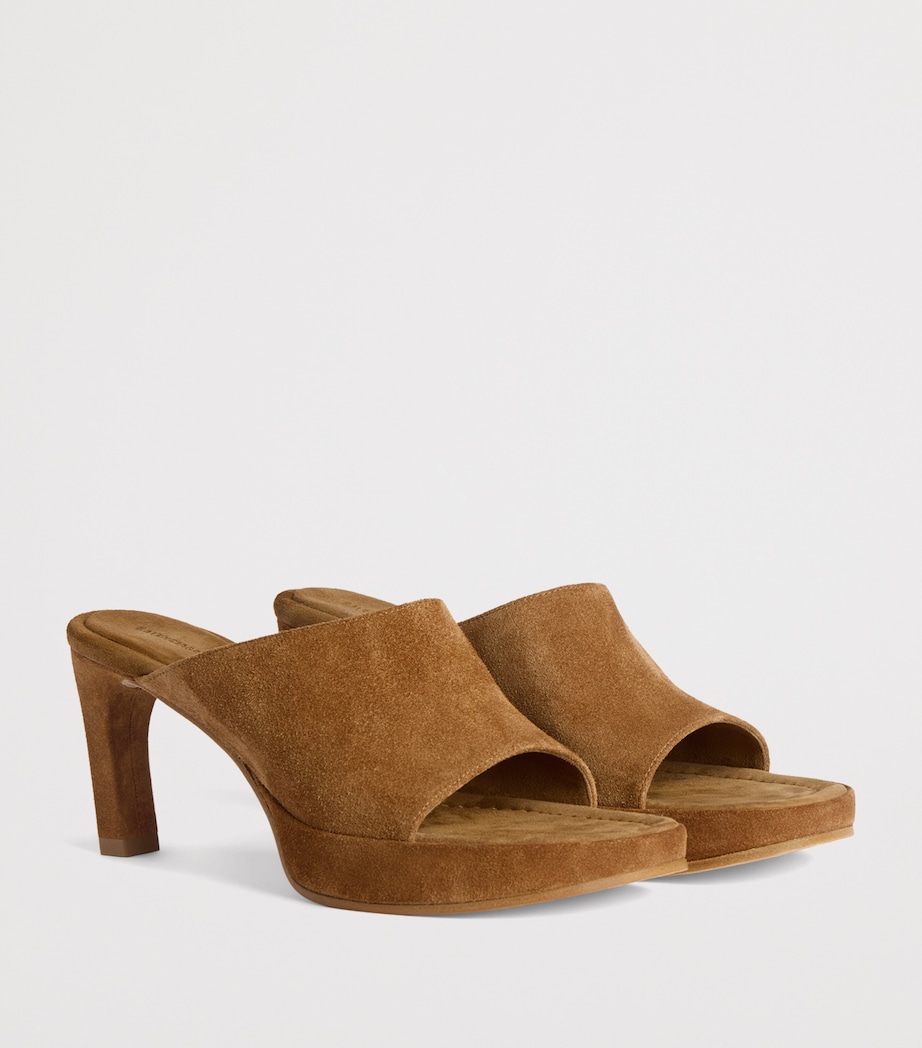 Balenciaga Suede Fargo Heeled Mules 80 Image 3