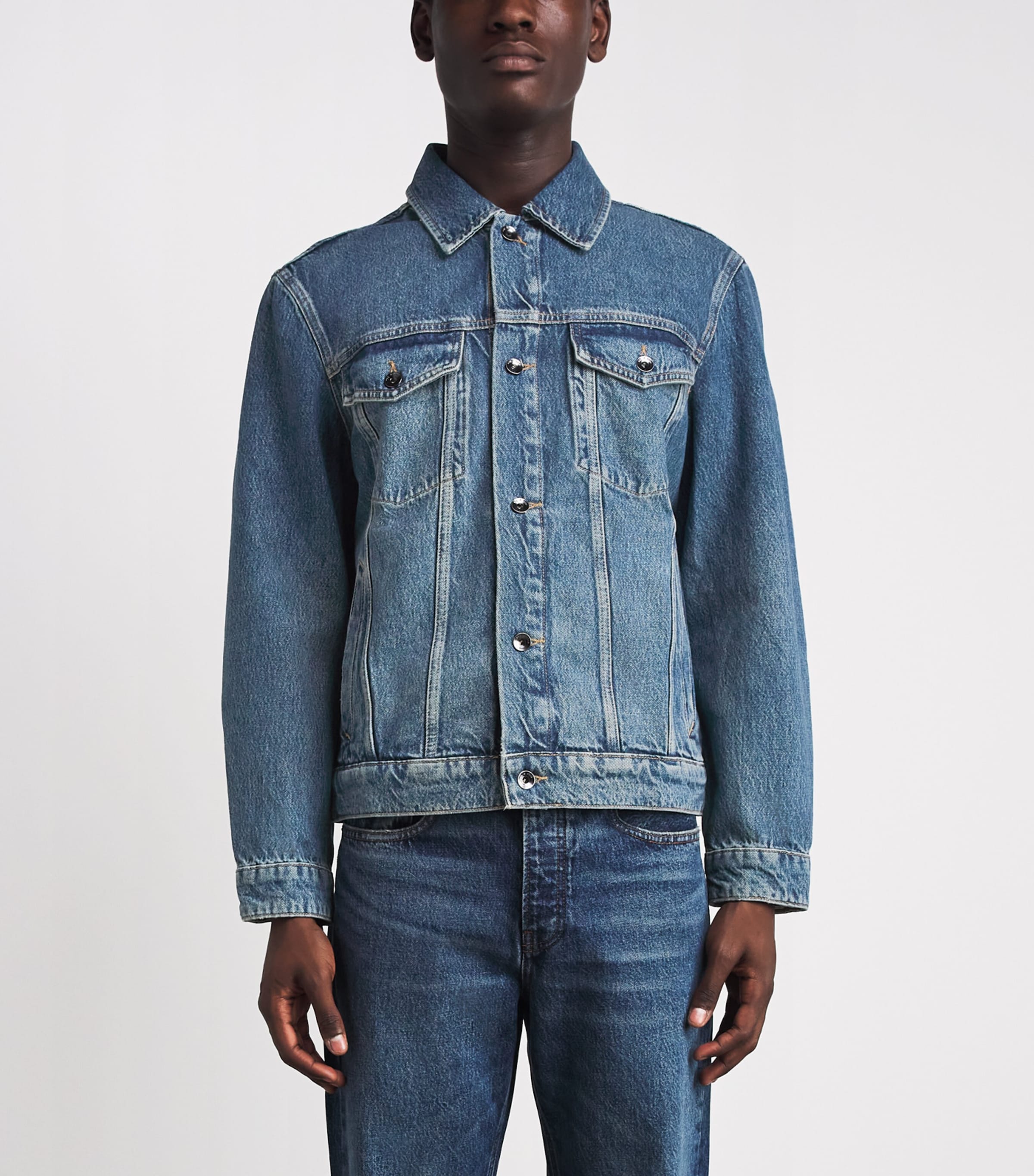 Rag & Bone Mens Denim Trucker Jacket Tudor Image 4