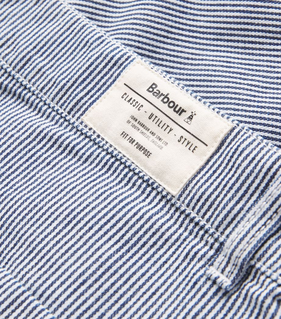 Cotton Stripe Tindale Shorts BLEACHED BLUE Image 5