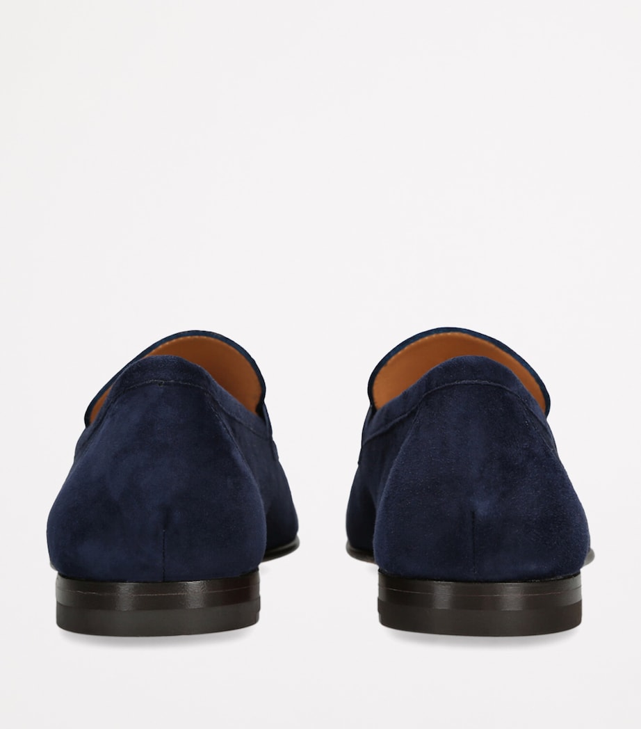 Suede Mocassino Loafers NAVY Image 2