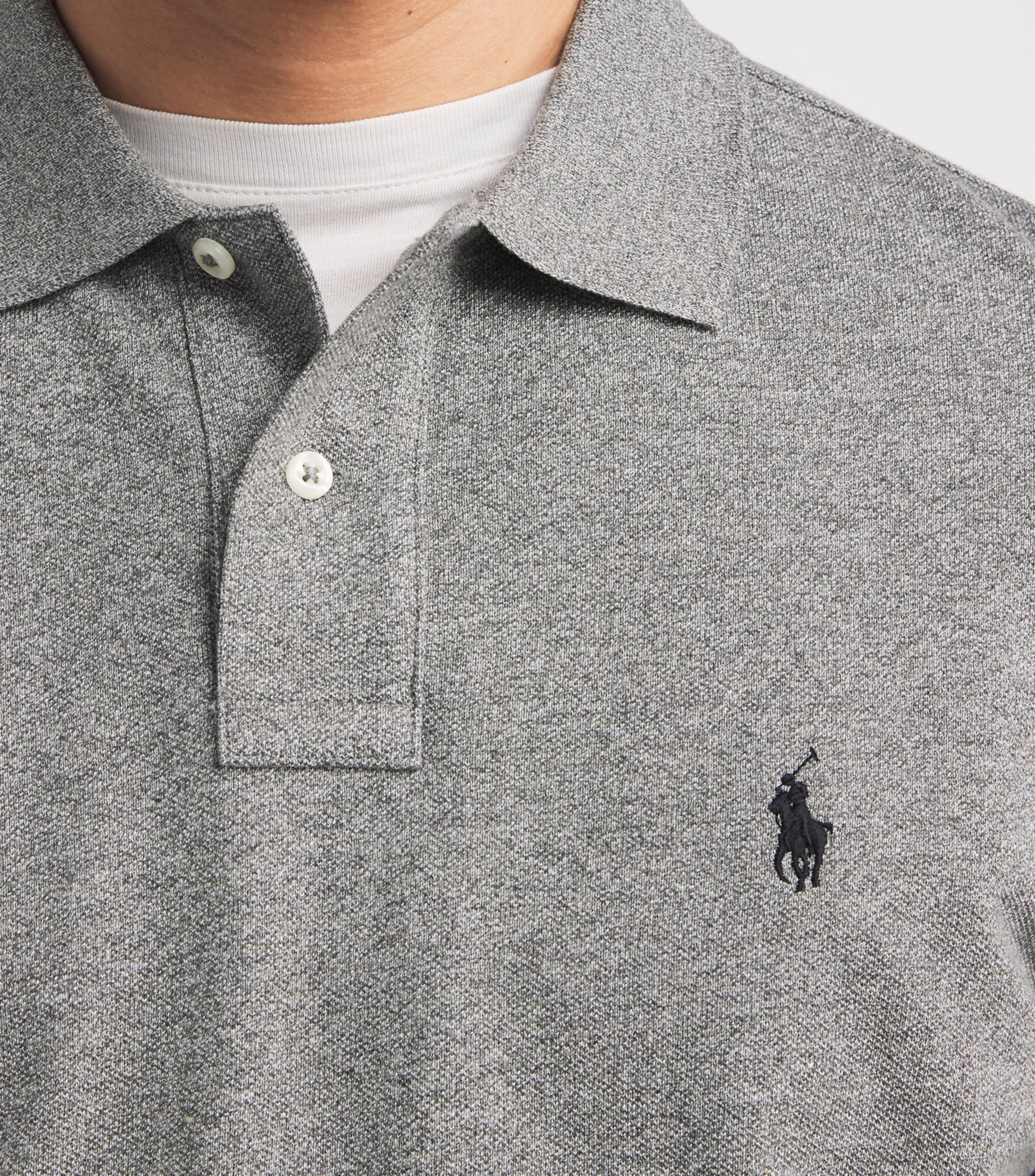 Polo Ralph Lauren Mens Long-Sleeved Polo Shirt Cant Heather Image 6