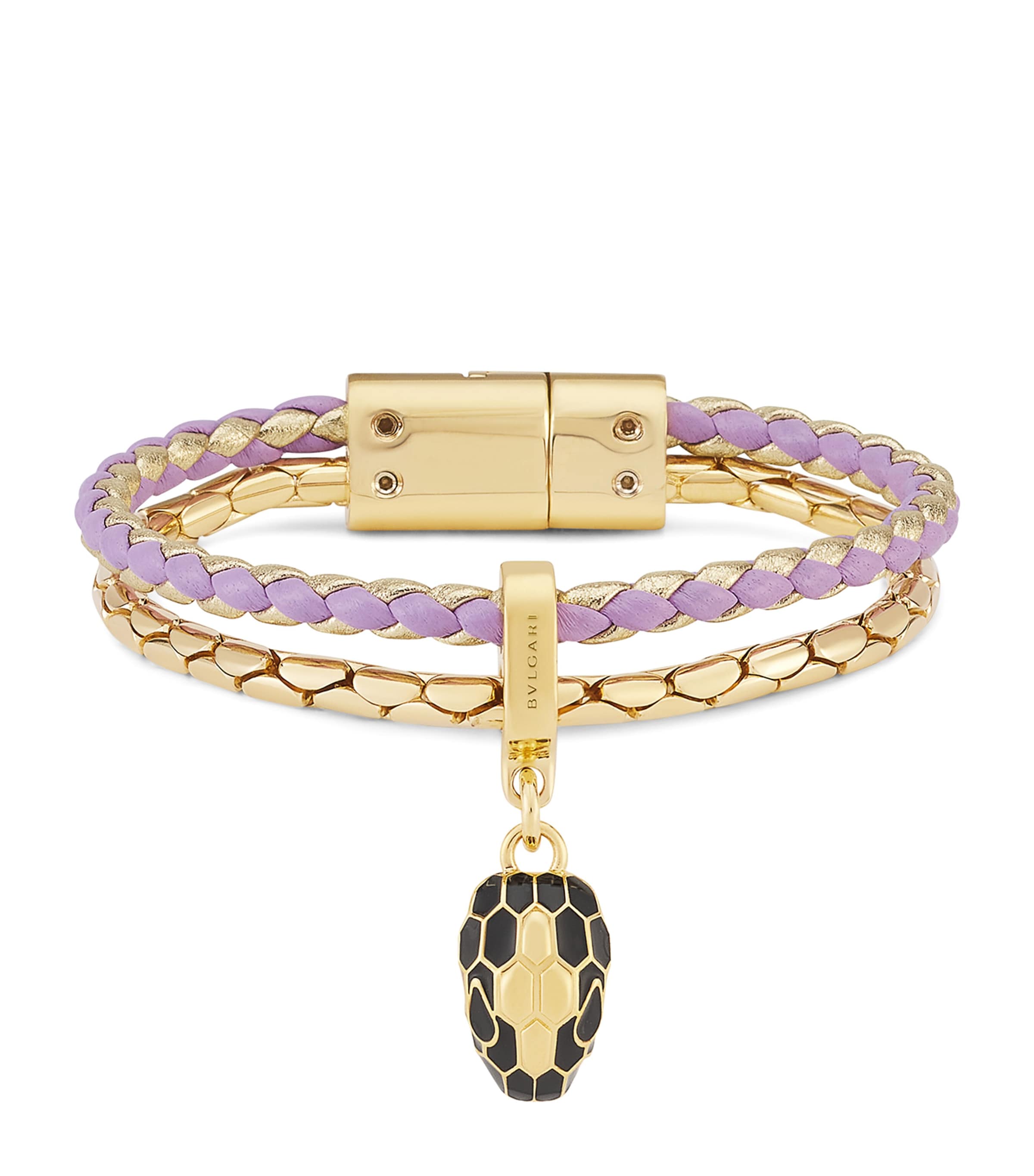 Bvlgari Extra Small Leather Serpenti Forever Bracelet Fuchsia Image 1