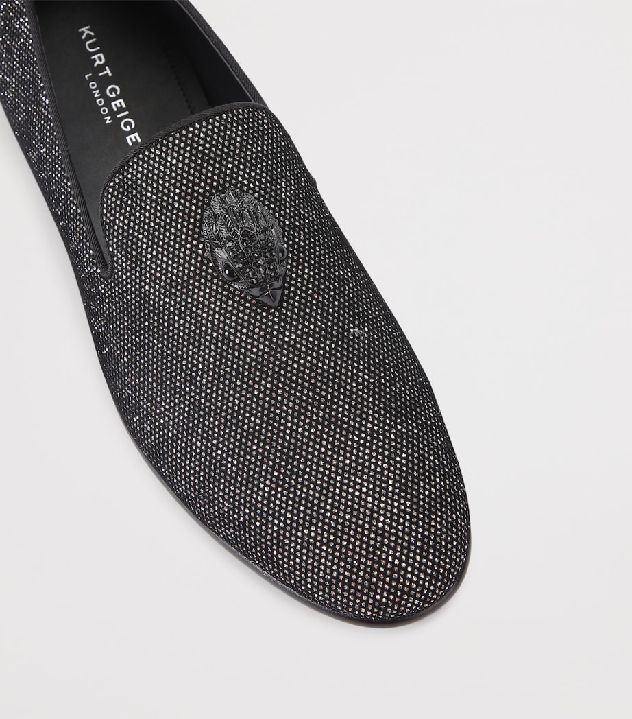 Embellished Ace Stud Loafers BLK/GREY Image 3