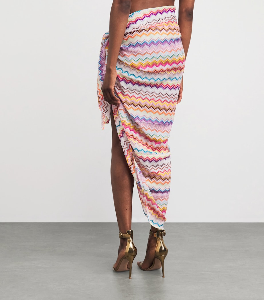 Pixel-Effect Zigzag Maxi Pareo 0001 Image 5