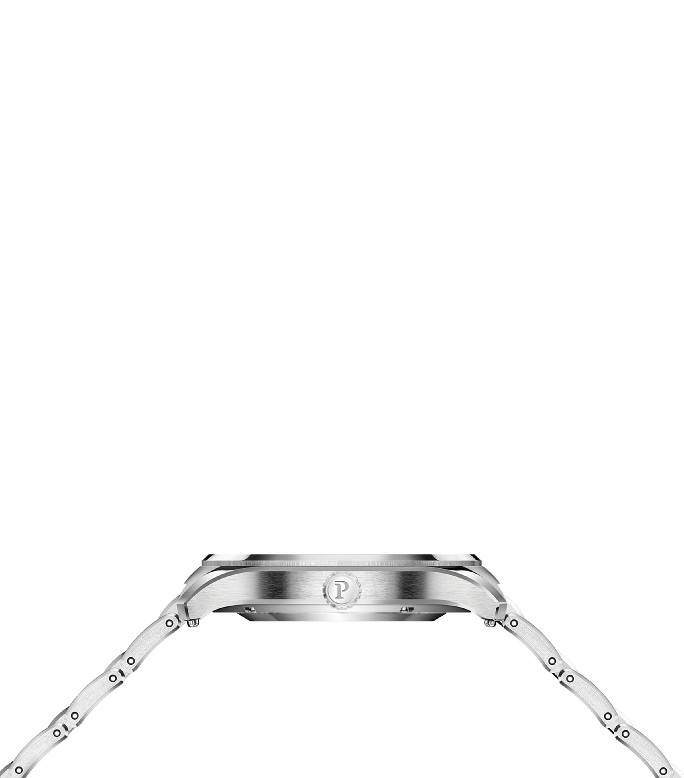 Stainless Steel and Diamond Polo Date Watch 36mm CADRAN BLEU Image 2