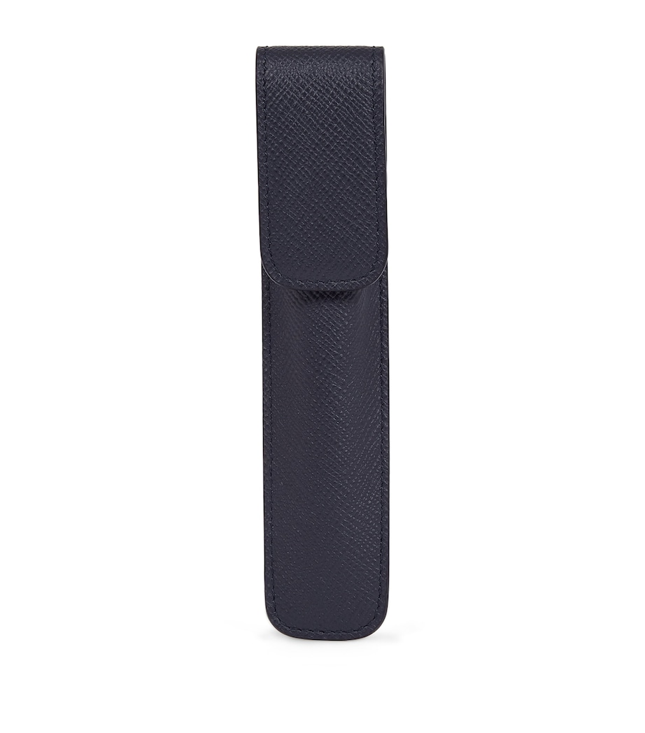 Panama Leather Pen Sleeve NAVY Image 1