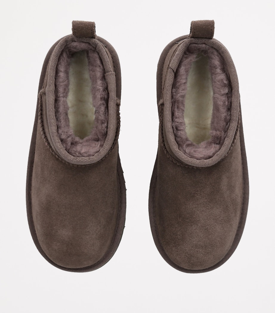 Suede Classic Ultra Mini Platform Boots DARK BROWN Image 4