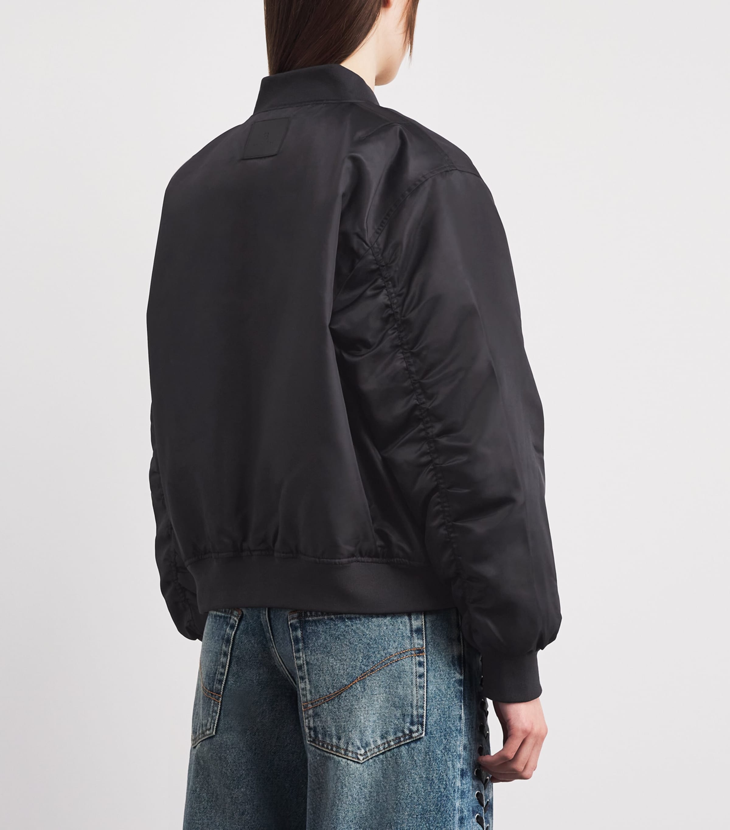 ANINE BING Womens Leon Bomber Jacket Black Image 5