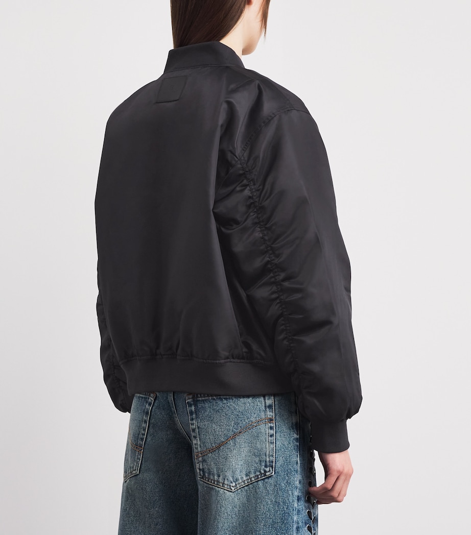 ANINE BING Womens Leon Bomber Jacket Black Image 5
