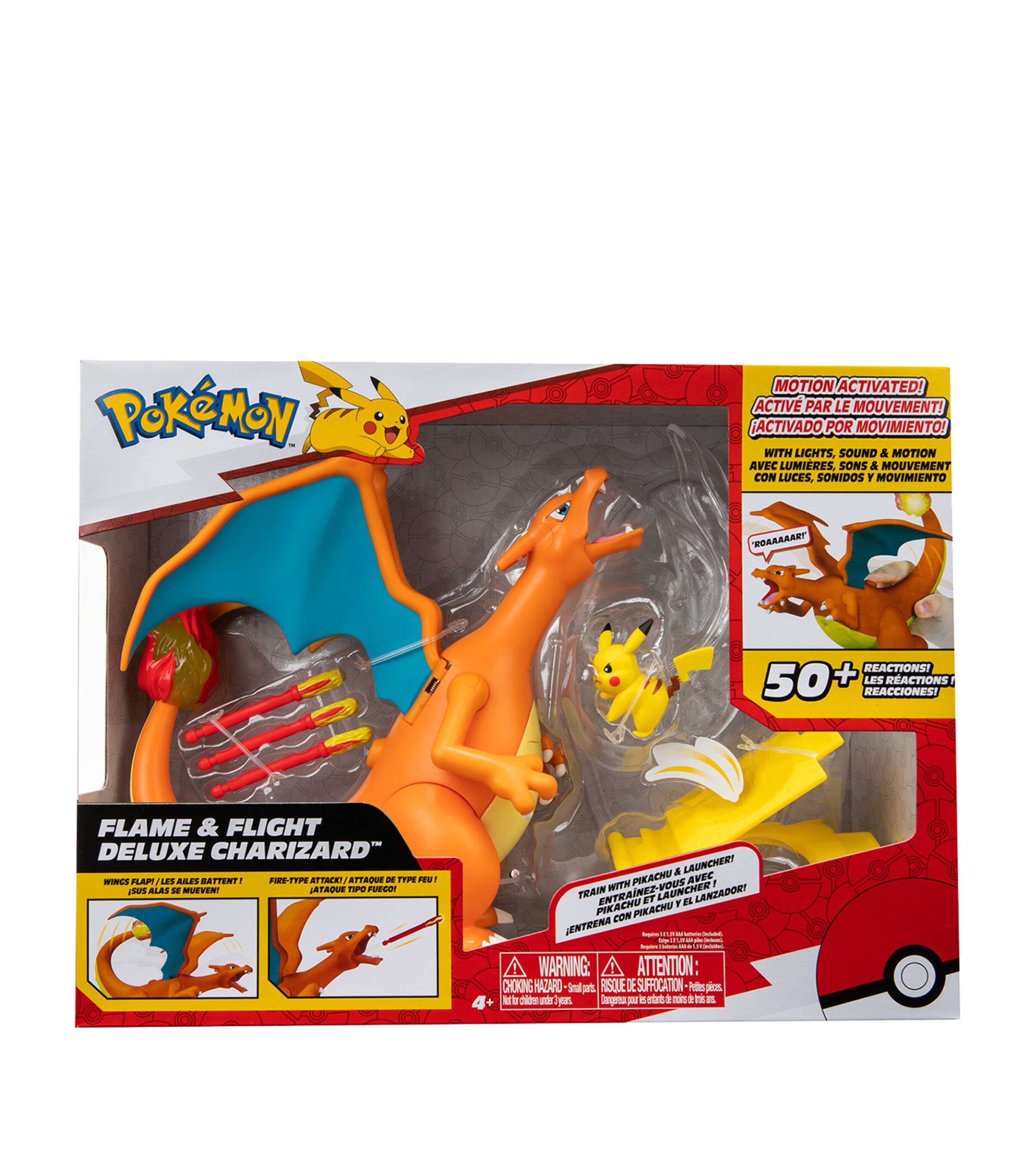 POKEMON FLAME & FLIGHT sale DELUXE CHARIZARD PLAYSET LIGHTS MOTIONS AND SOUNDS!