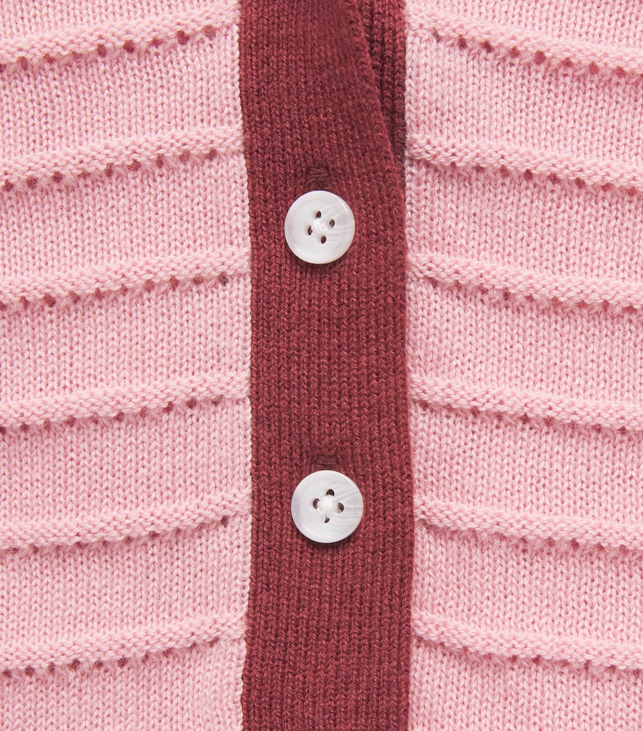 Varley Womens Knitted Wren Polo Shirt Zephyr Mauve / Port Image 6