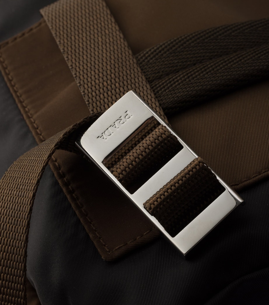 Prada Mens Re-Nylon and Saffiano Leather Backpack Image 5