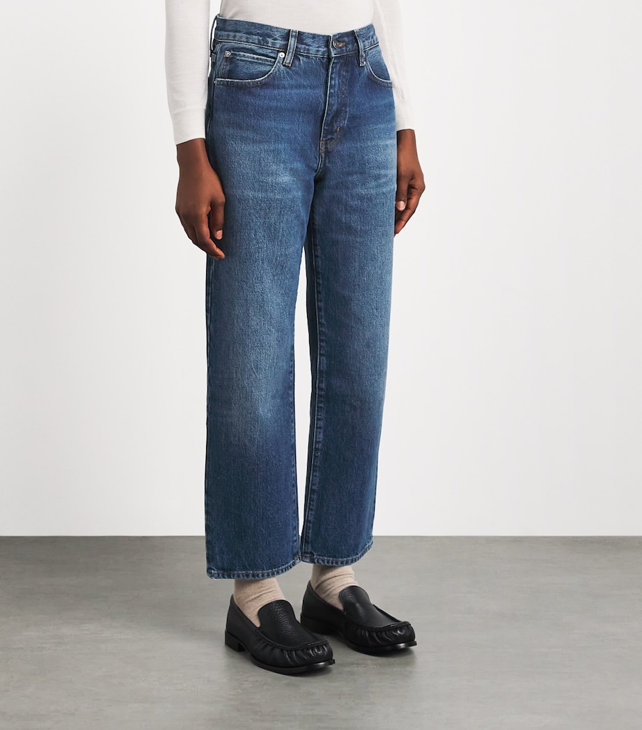 FRAME Womens The Hang Straight Jeans Lucky Image 4
