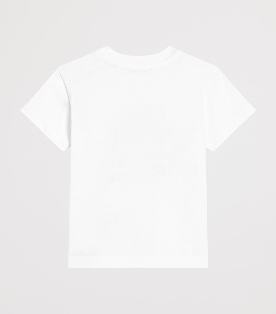 Dolce&Gabbana Kids Cotton Logo T-Shirt (3-36 Months) Combi Image 2