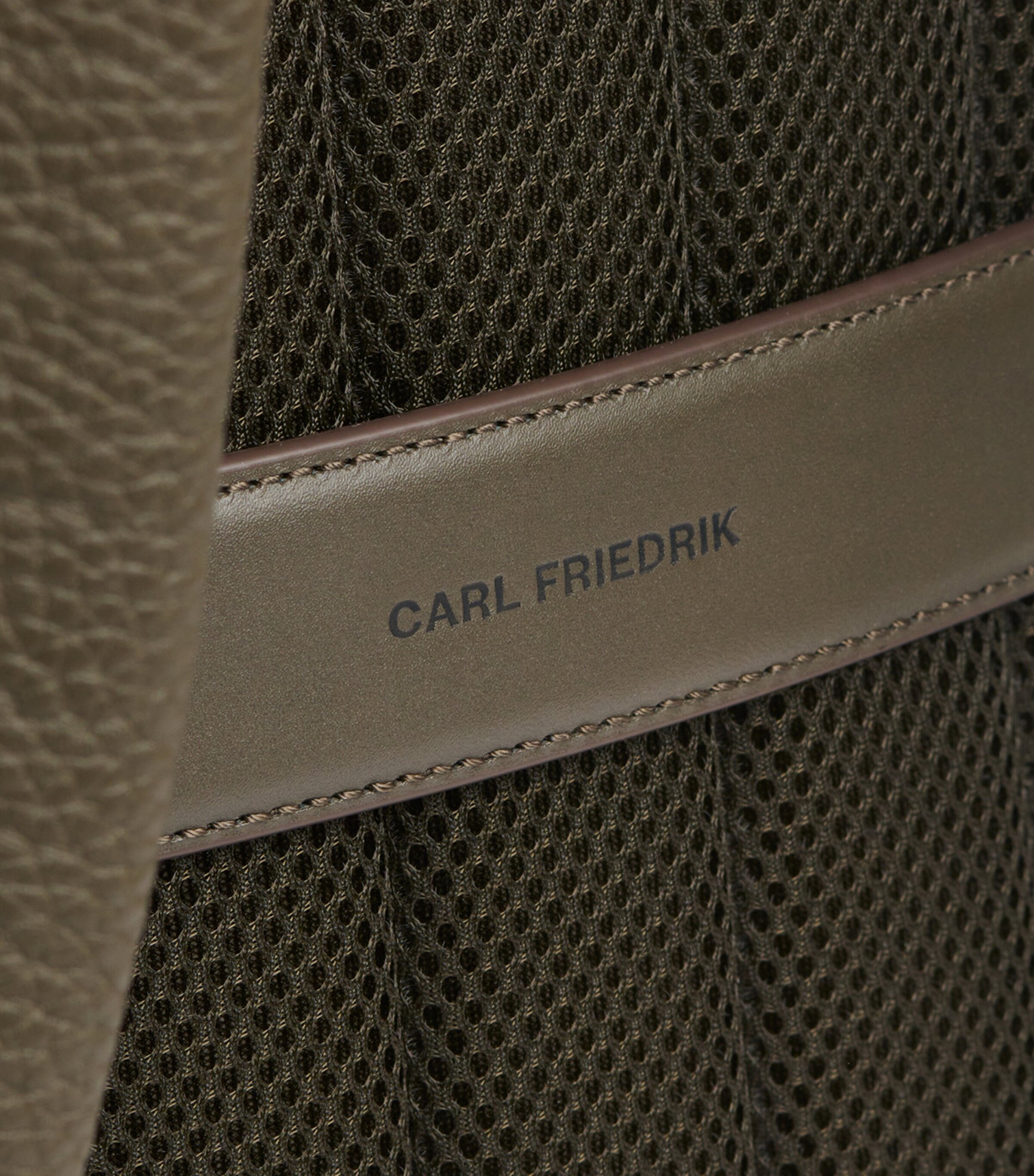 Carl Friedrik Leather Ayrton Backpack Olive Image 9