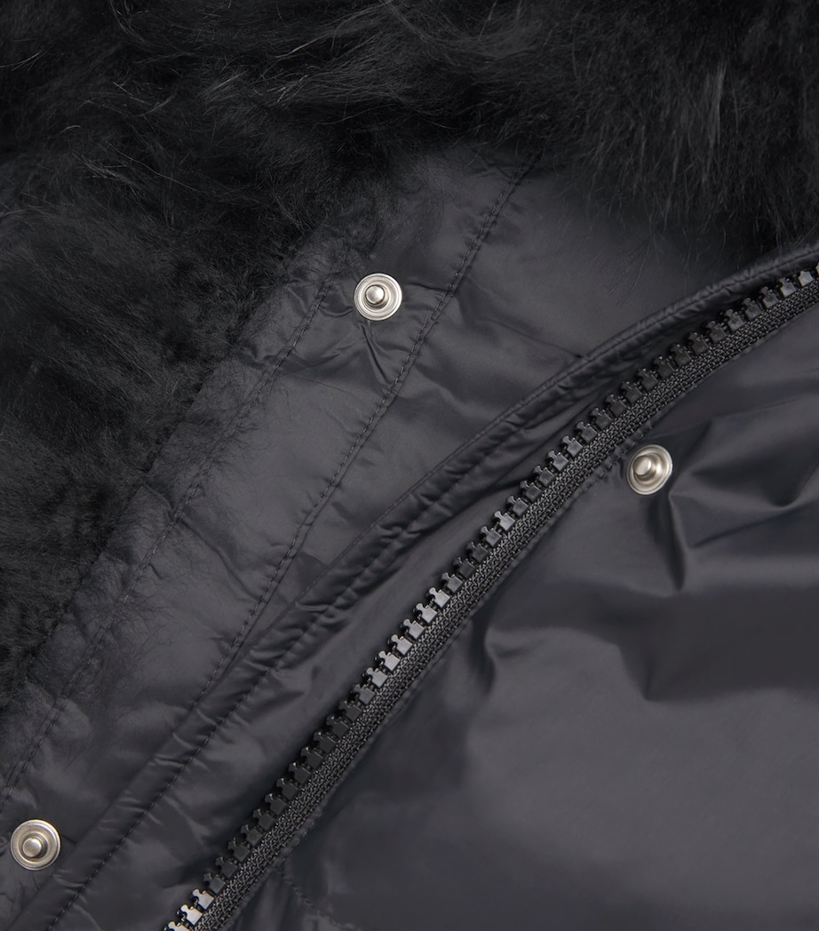 Down Lambswool-Collar Puffer Jacket C99 Image 5